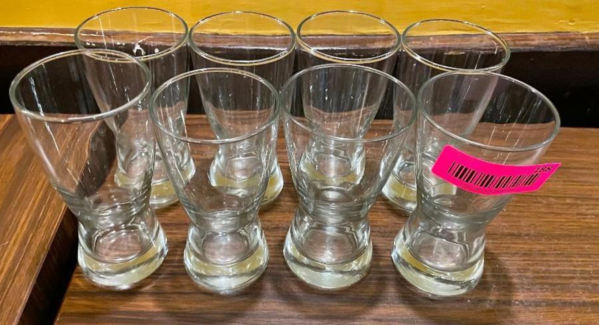 DESCRIPTION: (8) 12 OZ BAR GLASSES LOCATION: SEATING THIS LOT IS: SOLD BY THE PIECE QTY: 8