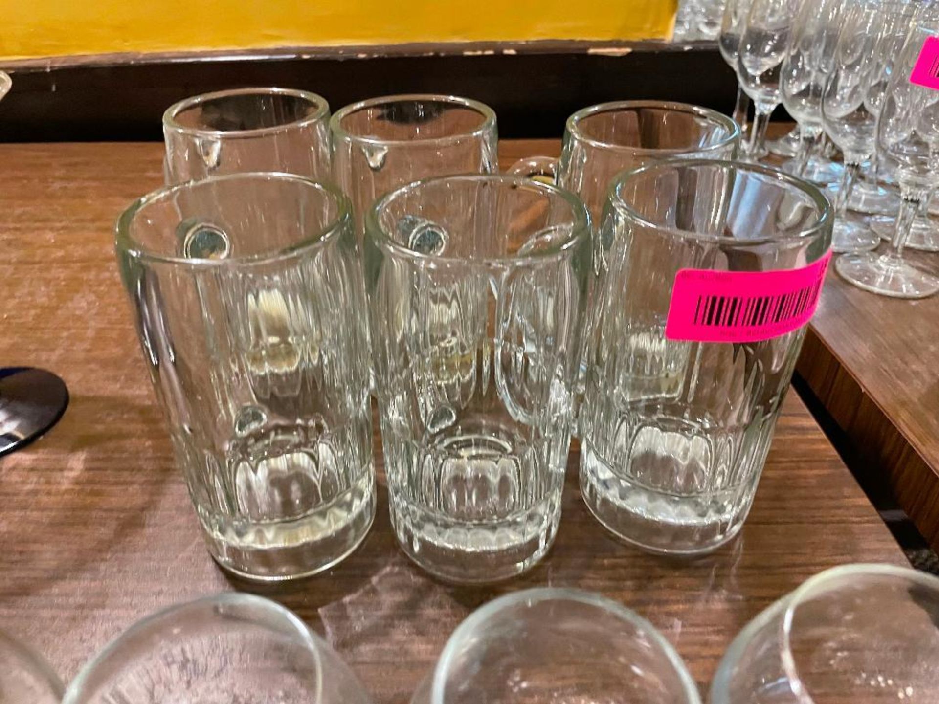 DESCRIPTION: (6) BEER MUGS LOCATION: SEATING THIS LOT IS: SOLD BY THE PIECE QTY: 6 - Image 2 of 2