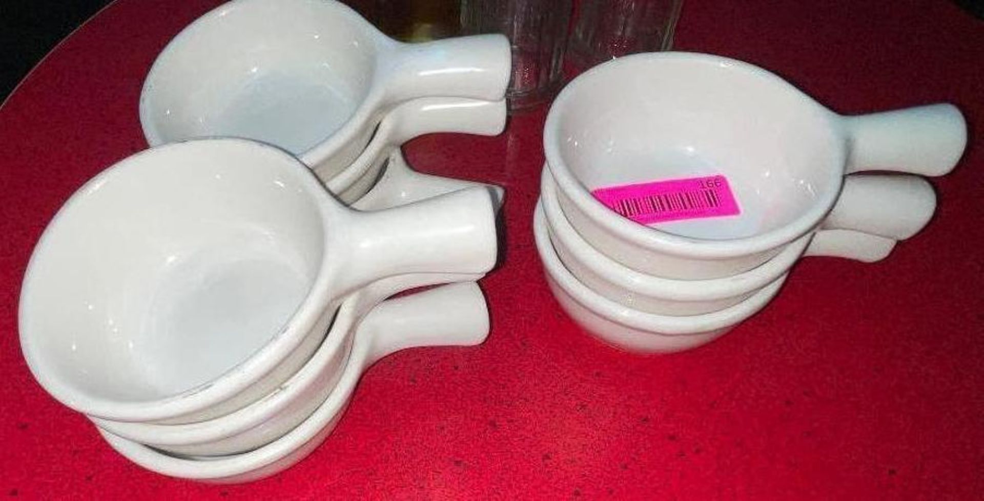 DESCRIPTION: (24) CERAMIC SOUP BOWLS W/ HANDLES LOCATION: SEATING THIS LOT IS: SOLD BY THE PIECE QTY