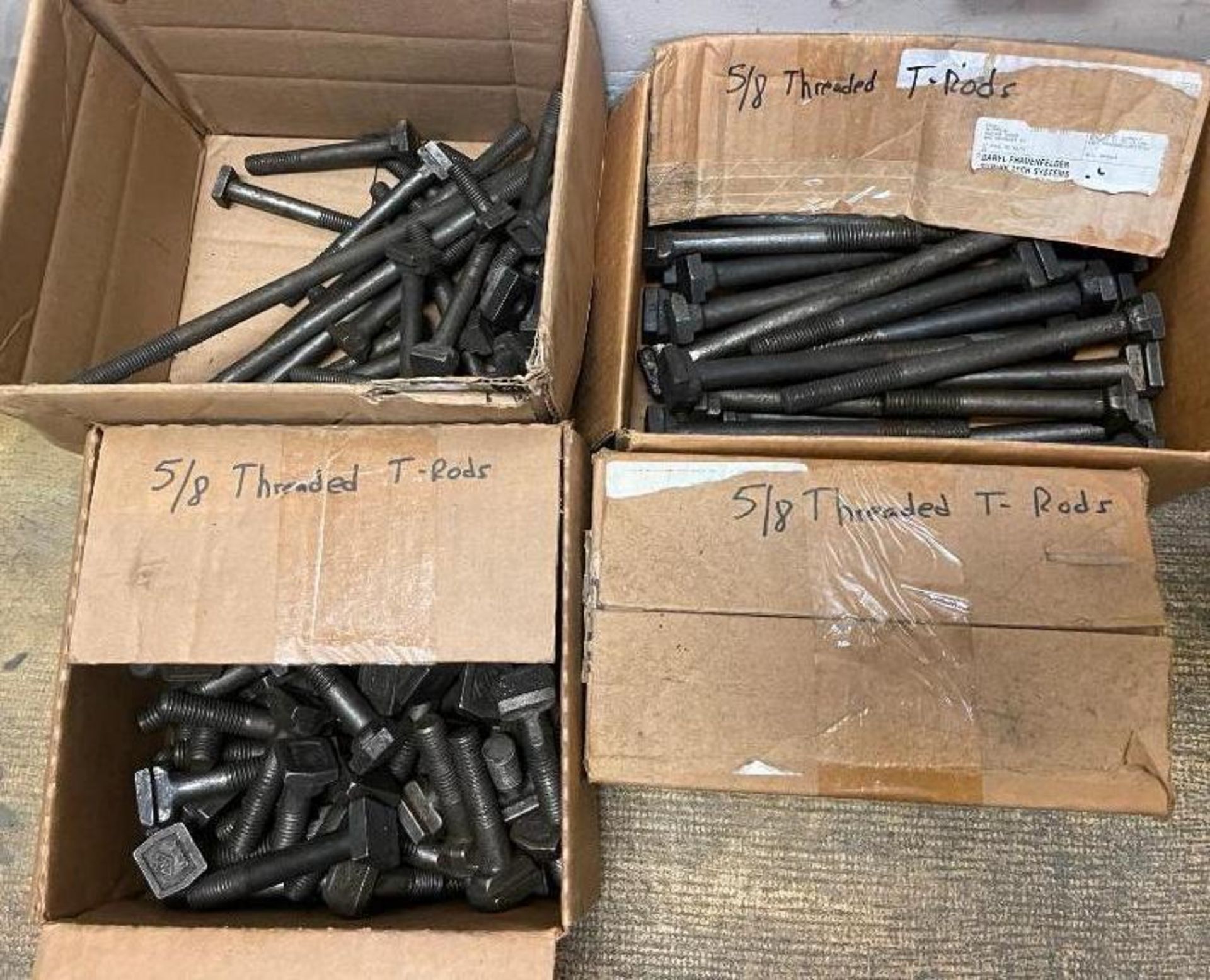 ASSORTED 5/8" THREADED T-RODS LOCATION: WAREHOUSE QTY: 1