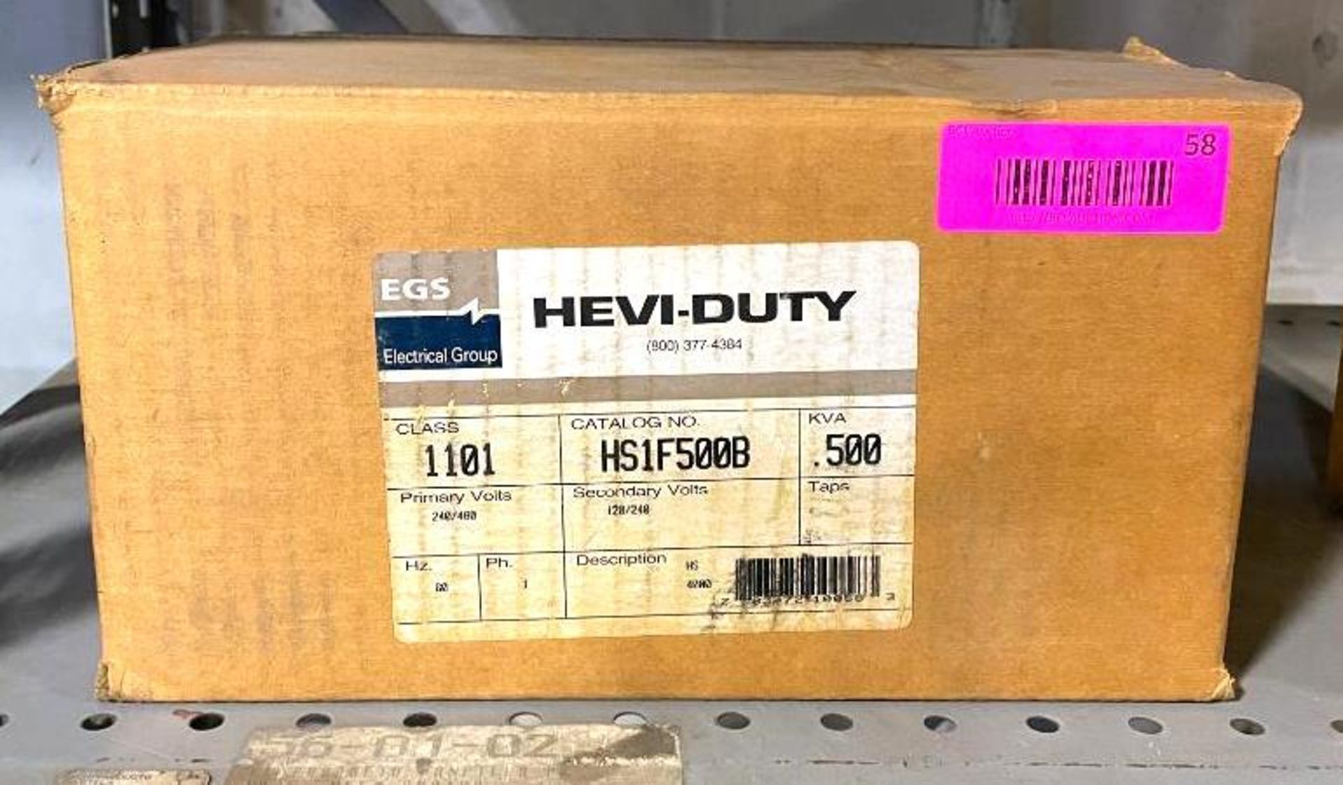 EGS SOLA HEVI-DUTY TRANSFORMER BRAND/MODEL: EGS HS1F500B INFORMATION: 240/480V, 60HZ (NEW IN BOX) QT - Image 2 of 4