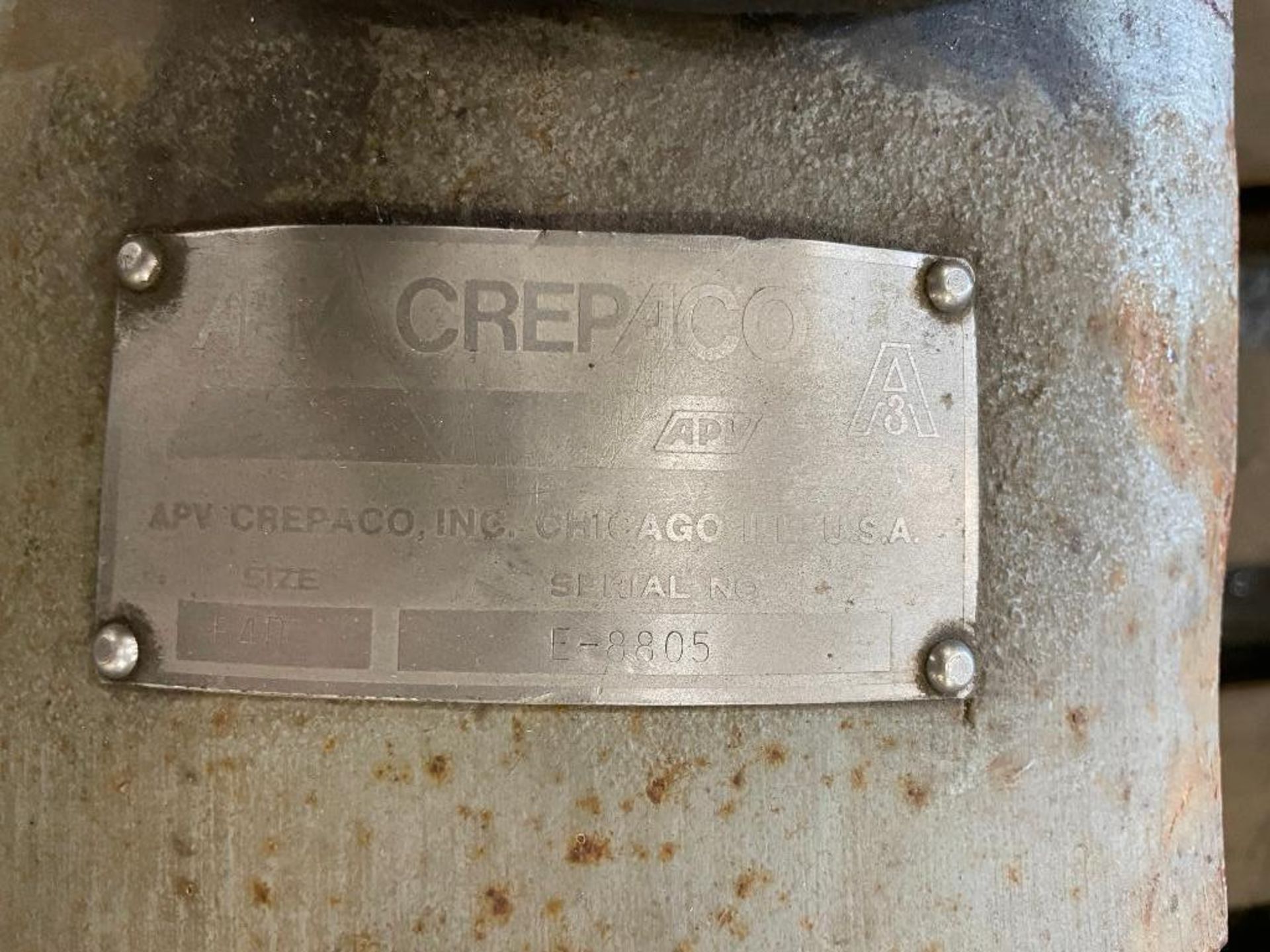 DISPLACEMENT PUMP MOTOR BRAND/MODEL: CREPACO B4R LOCATION: WAREHOUSE QTY: 1 - Image 2 of 5