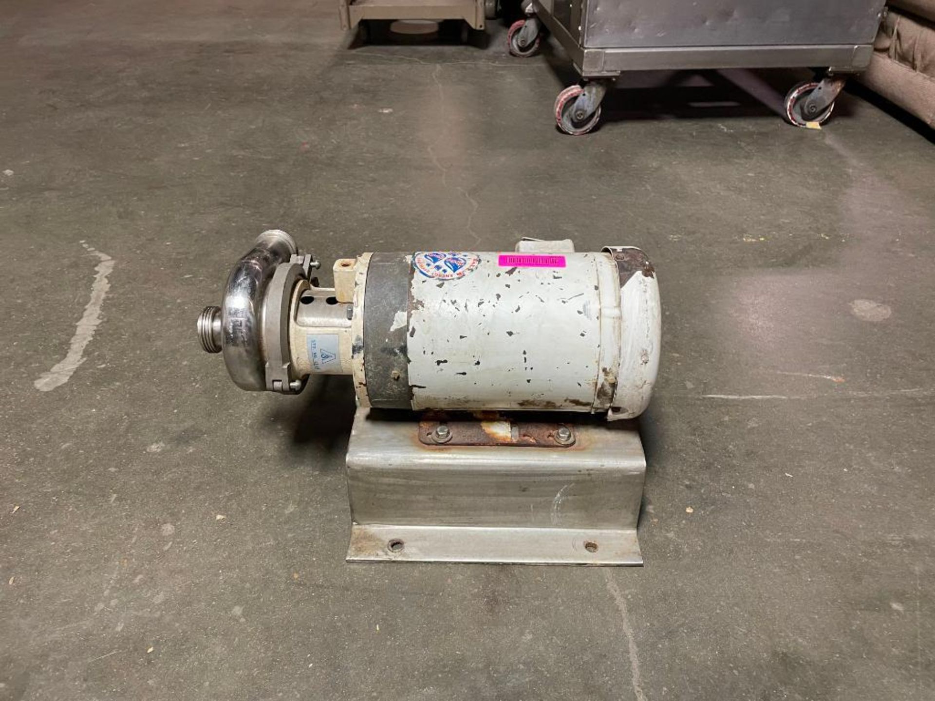 APV STAINLESS STEEL CENTRIFUGAL PUMP W/ 2HP MOTOR QTY: 1 - Image 16 of 20