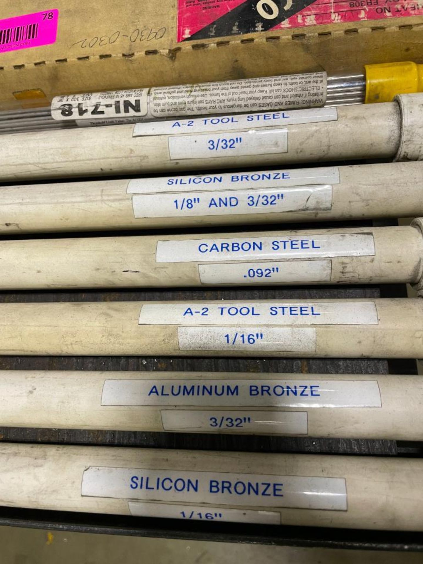 ASSORTED WELDING RODS AS SHOWN INFORMATION: SEE PHOTOS FOR MORE DETAIL LOCATION: WAREHOUSE QTY: 1 - Image 3 of 5