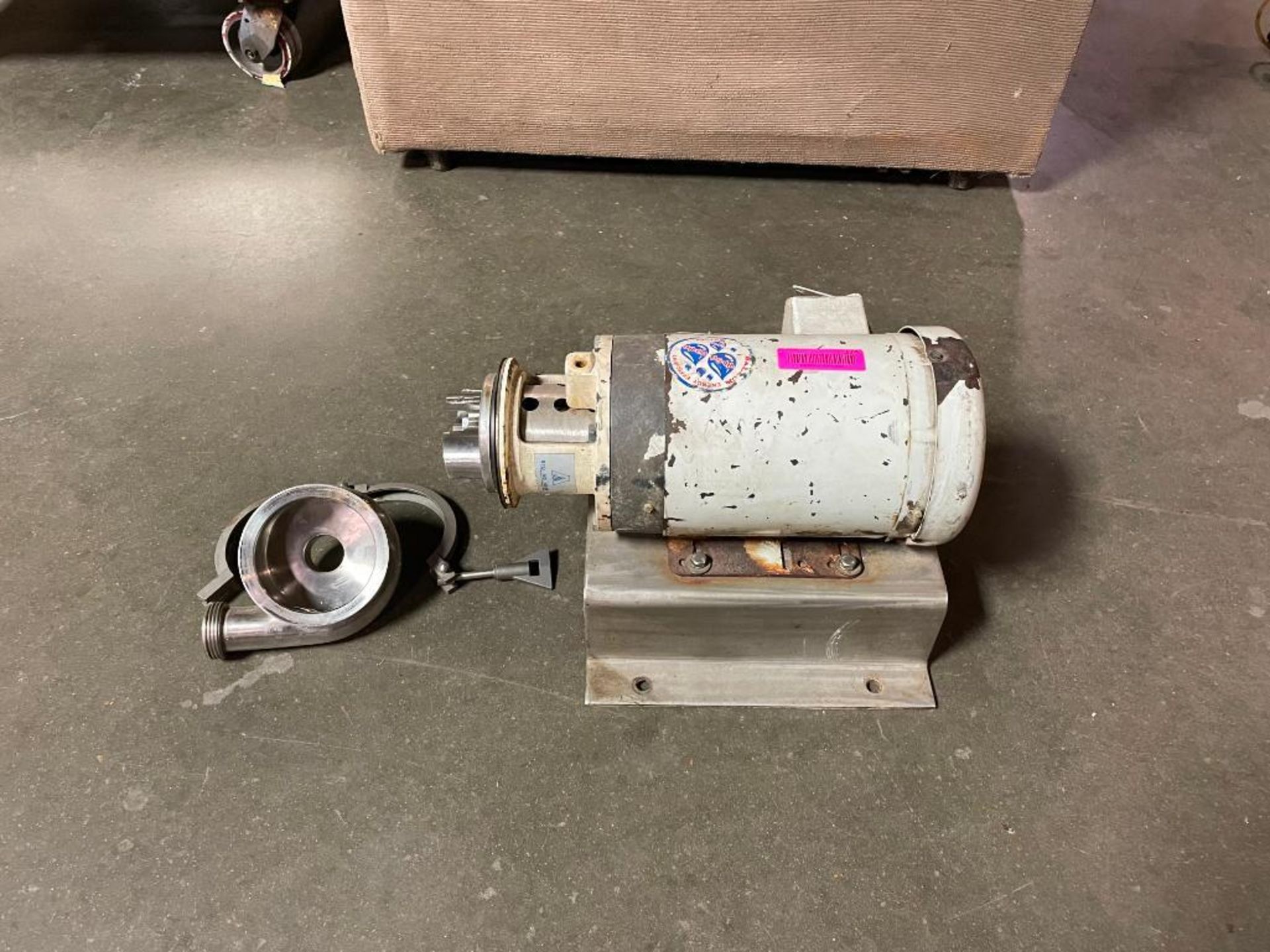 APV STAINLESS STEEL CENTRIFUGAL PUMP W/ 2HP MOTOR QTY: 1 - Image 4 of 20