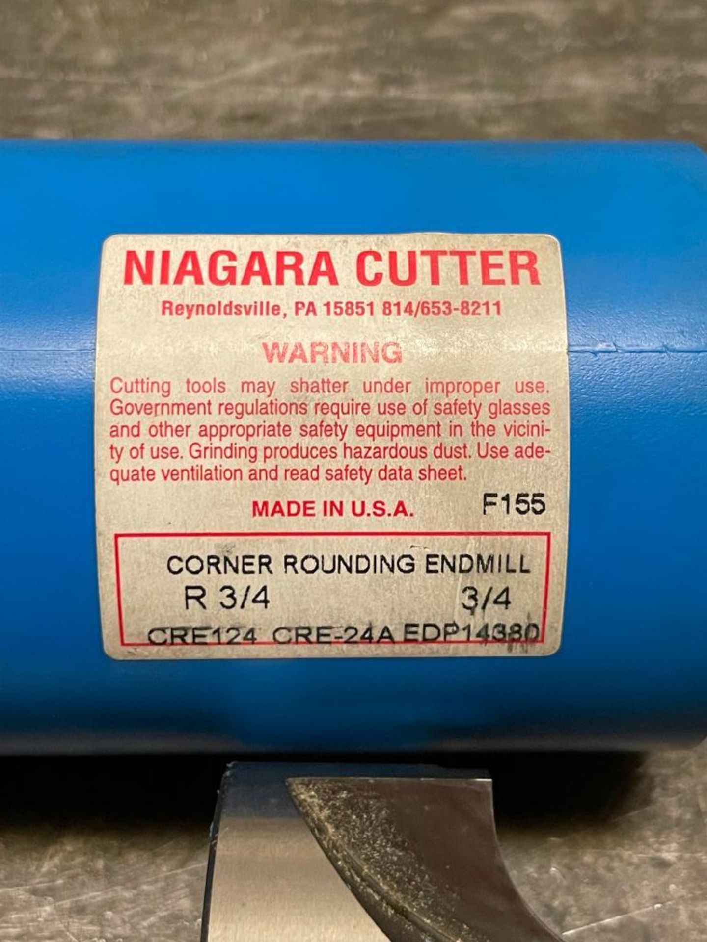 R 3/4" CORNER ROUNDING ENDMILL BRAND/MODEL: NIAGARA CUTTER F155 LOCATION: WAREHOUSE QTY: 1 - Image 3 of 3