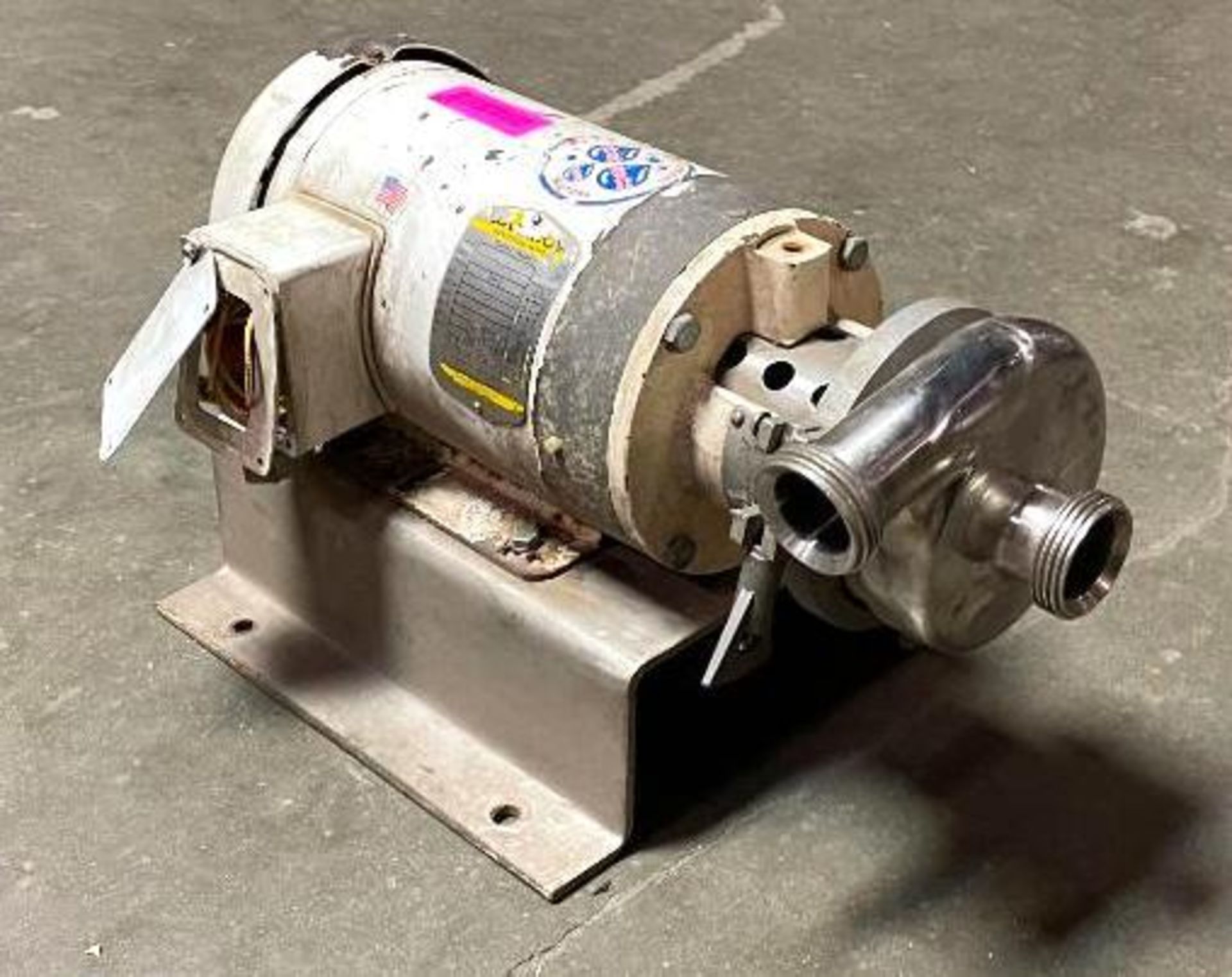 APV STAINLESS STEEL CENTRIFUGAL PUMP W/ 2HP MOTOR QTY: 1 - Image 2 of 20