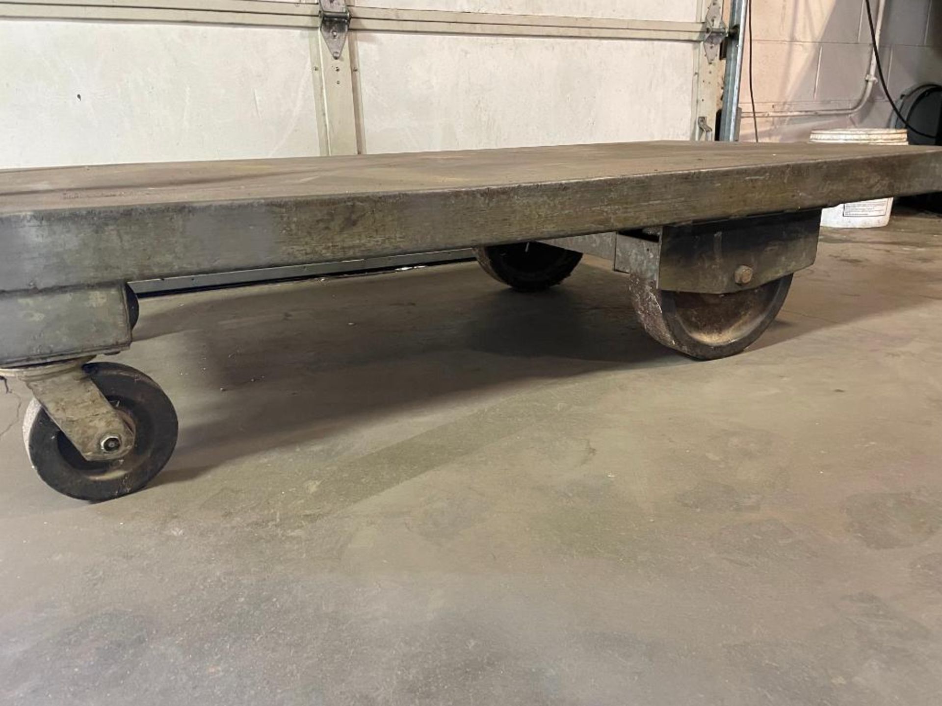 INDUSTRIAL PLATFORM CART W/ HEAVY DUTY CASTERS SIZE: 60" X 30" QTY: 1 - Image 3 of 5