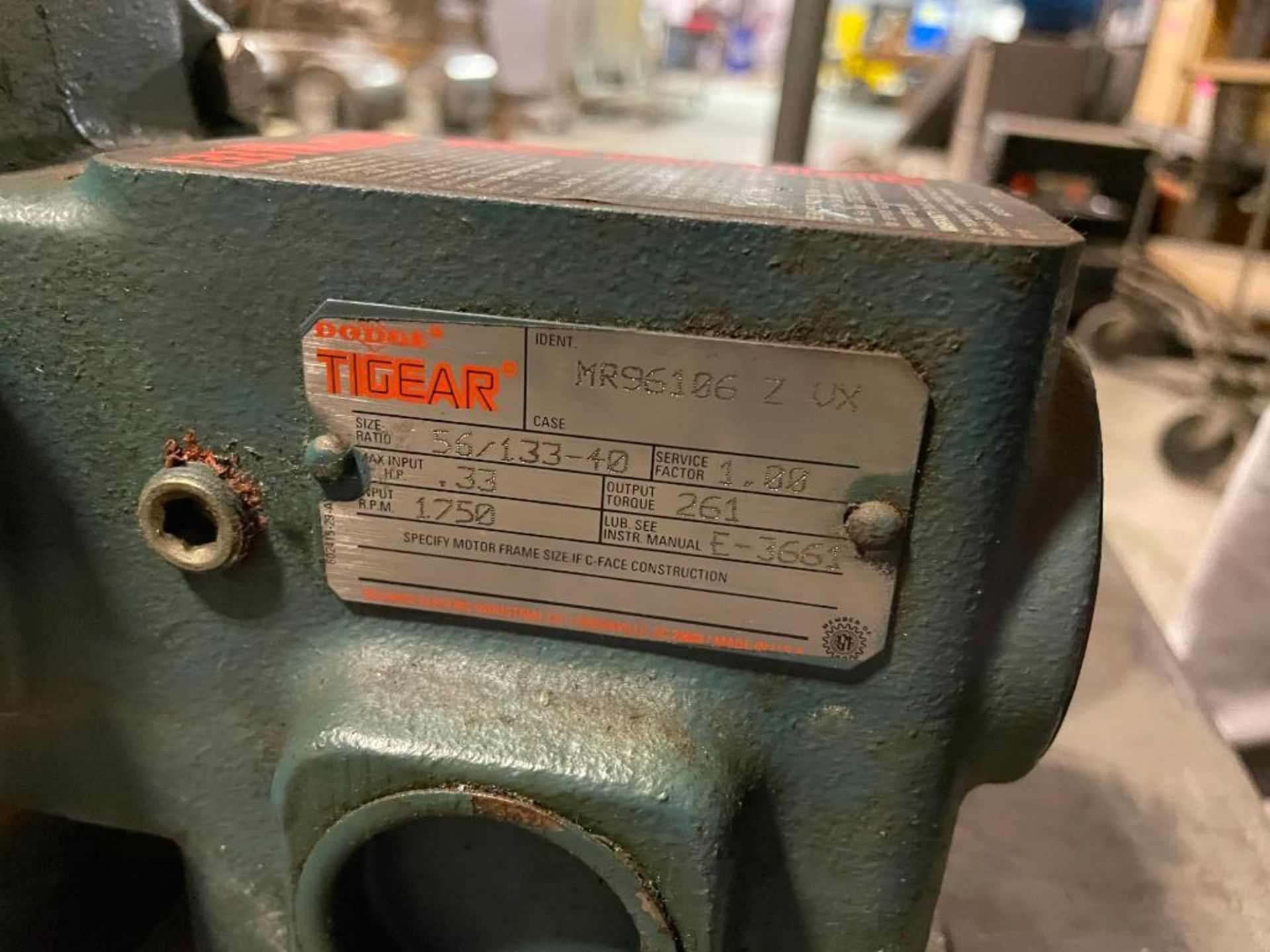 DODGE TIGEAR GEAR REDUCER W/ ELECTRICAL CONTROL PANEL/SWITCH QTY: 1 - Image 5 of 6