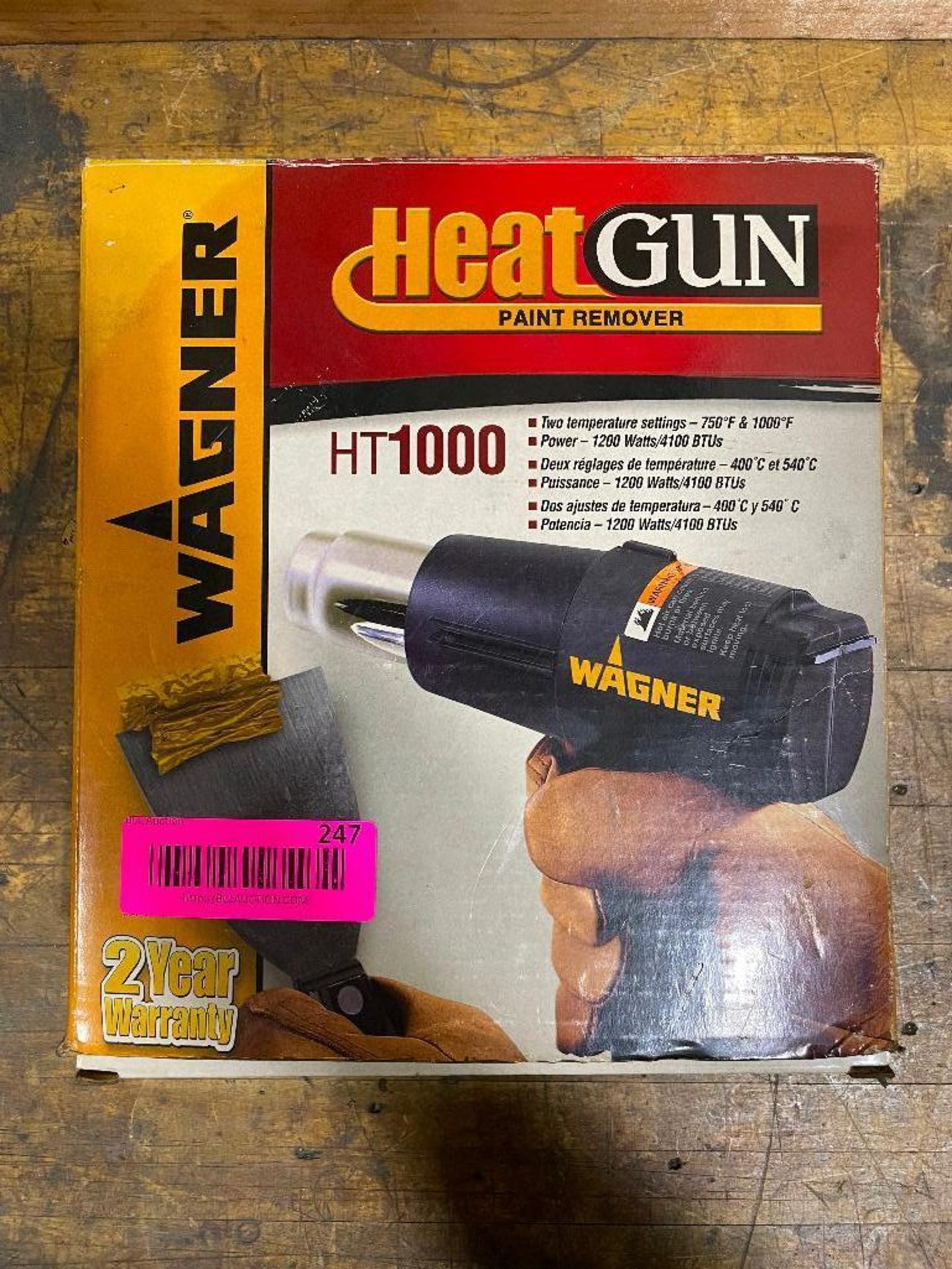 WAGNER 4,100 BTU HEAT GUN BRAND/MODEL: WAGNER HT1000 INFORMATION: NEW IN BOX QTY: 1 - Image 3 of 5