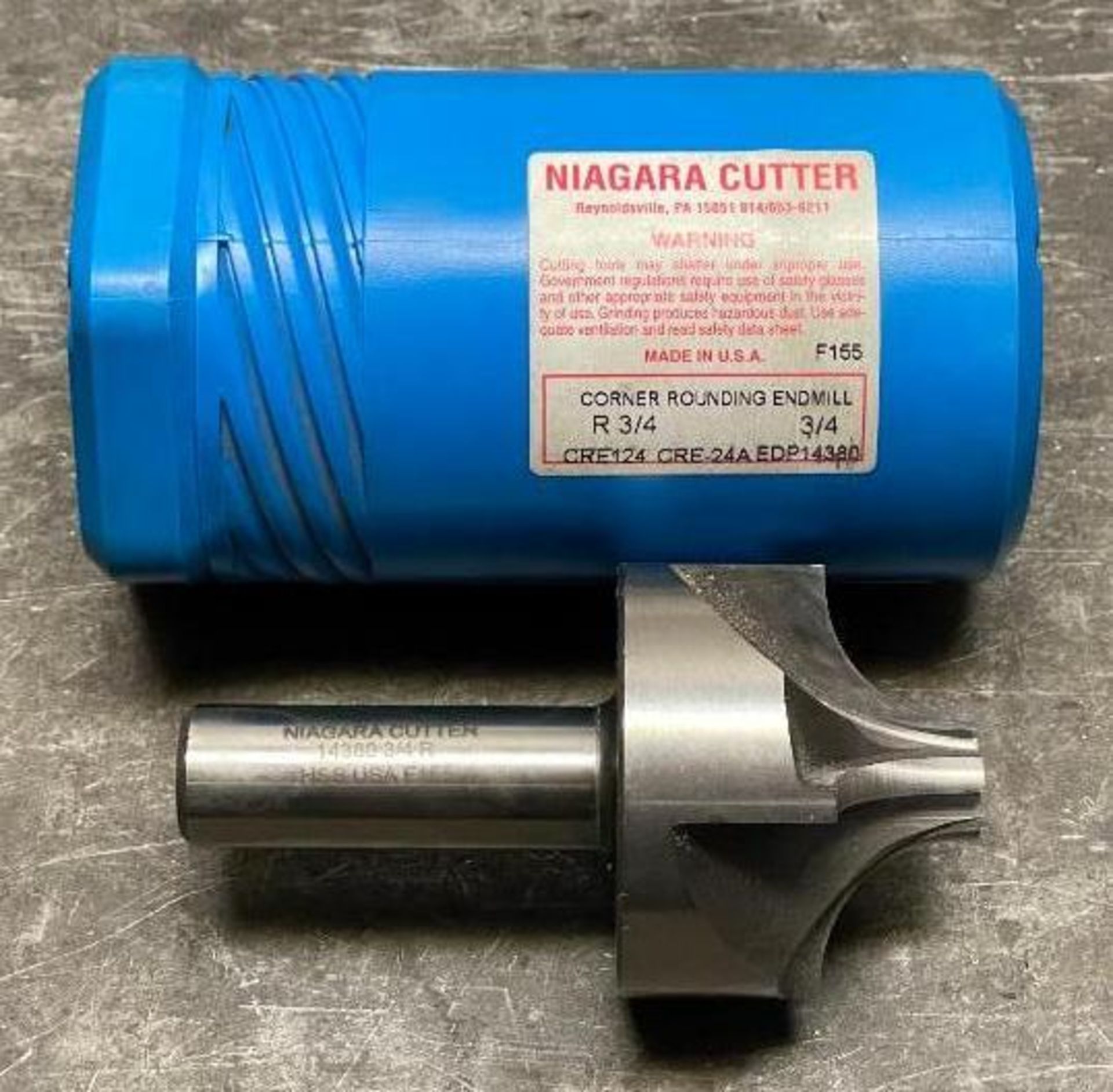 R 3/4" CORNER ROUNDING ENDMILL BRAND/MODEL: NIAGARA CUTTER F155 LOCATION: WAREHOUSE QTY: 1