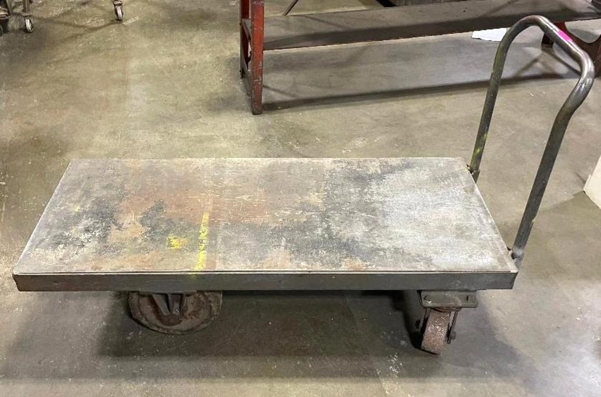 INDUSTRIAL PLATFORM CART W/ HEAVY DUTY CASTERS SIZE: 60" X 24" QTY: 1