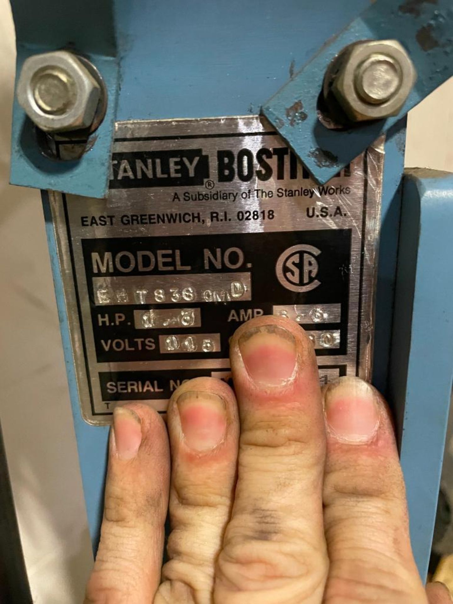 STANLEY BOSTITCH FOOT PEDAL OPERATED STAPLER BRAND/MODEL: STANLEY BOSTITCH INFORMATION: 115 VOLTS, 6 - Image 13 of 17