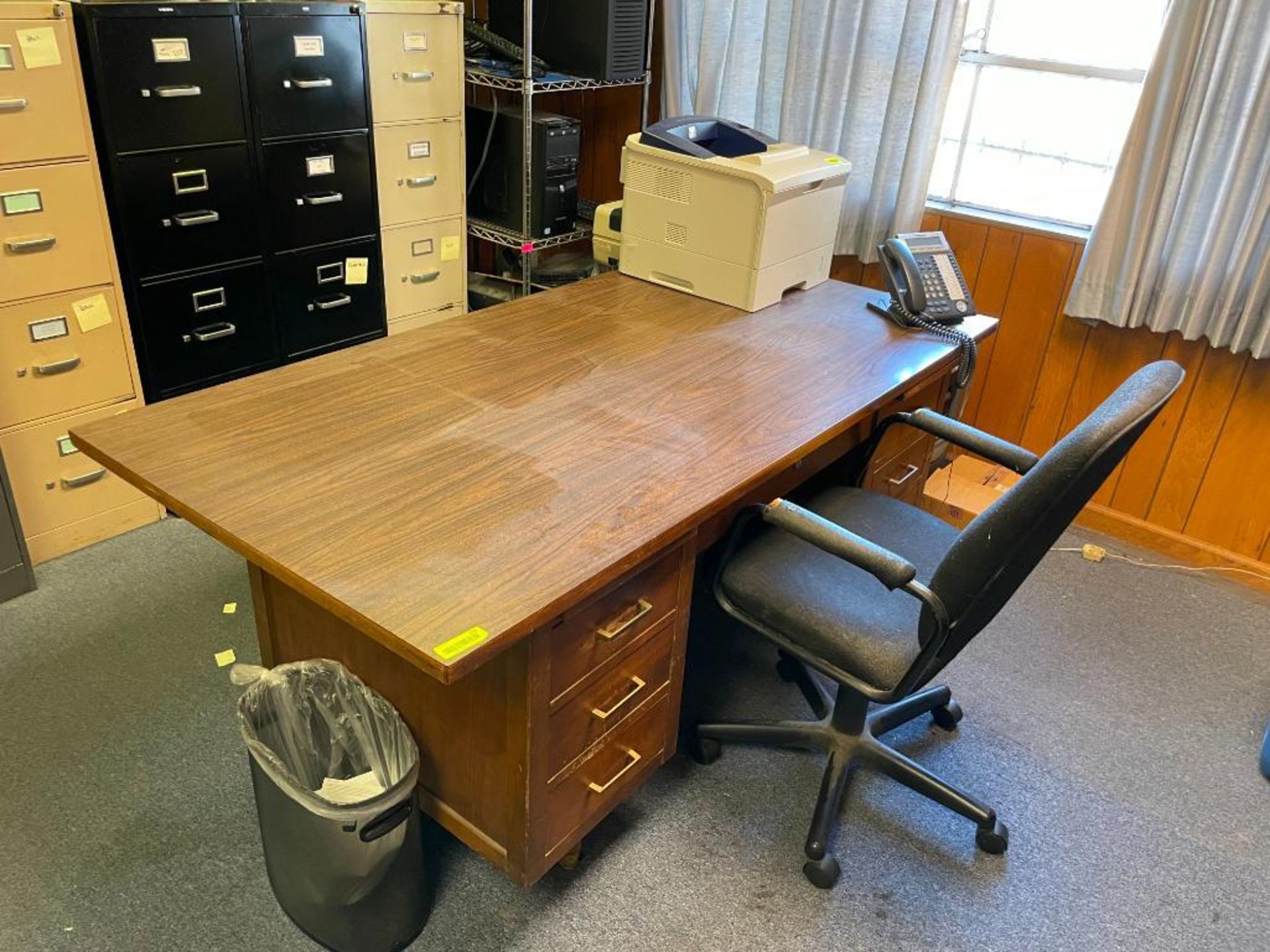 (2) WOODEN DESKS INFORMATION: SEE PHOTOS FOR MORE DETAIL, CONTENTS NOT INCLUDED SIZE: SEE PHOTOS LOC - Image 2 of 7