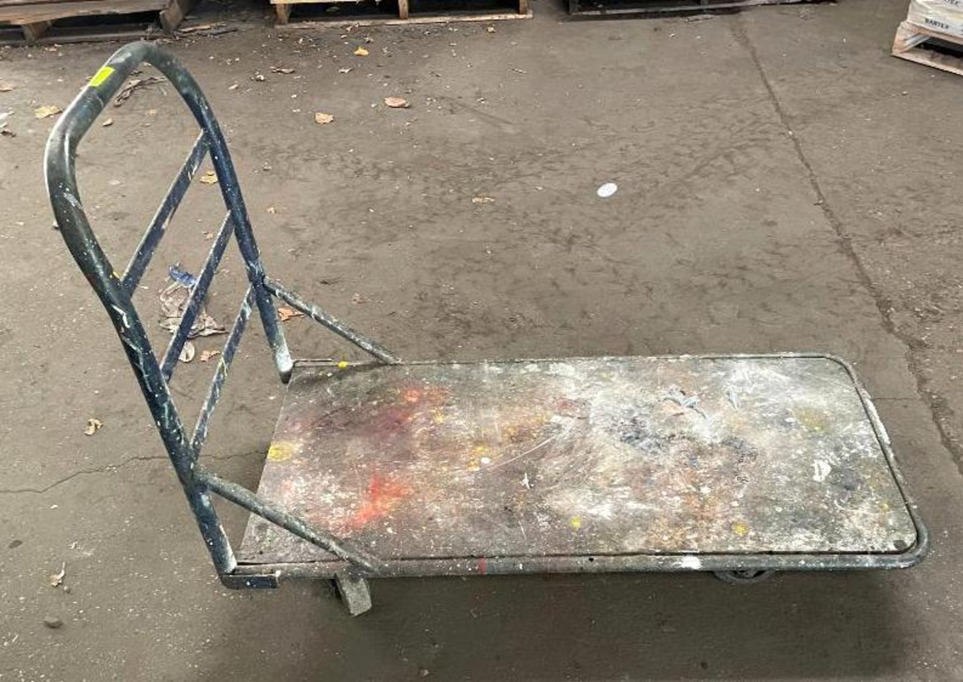 48" X 24" INDUSTRIAL PLATFORM CART SIZE: 48" X 24" LOCATION SIDE BUILDING QTY: 1 - Image 2 of 4
