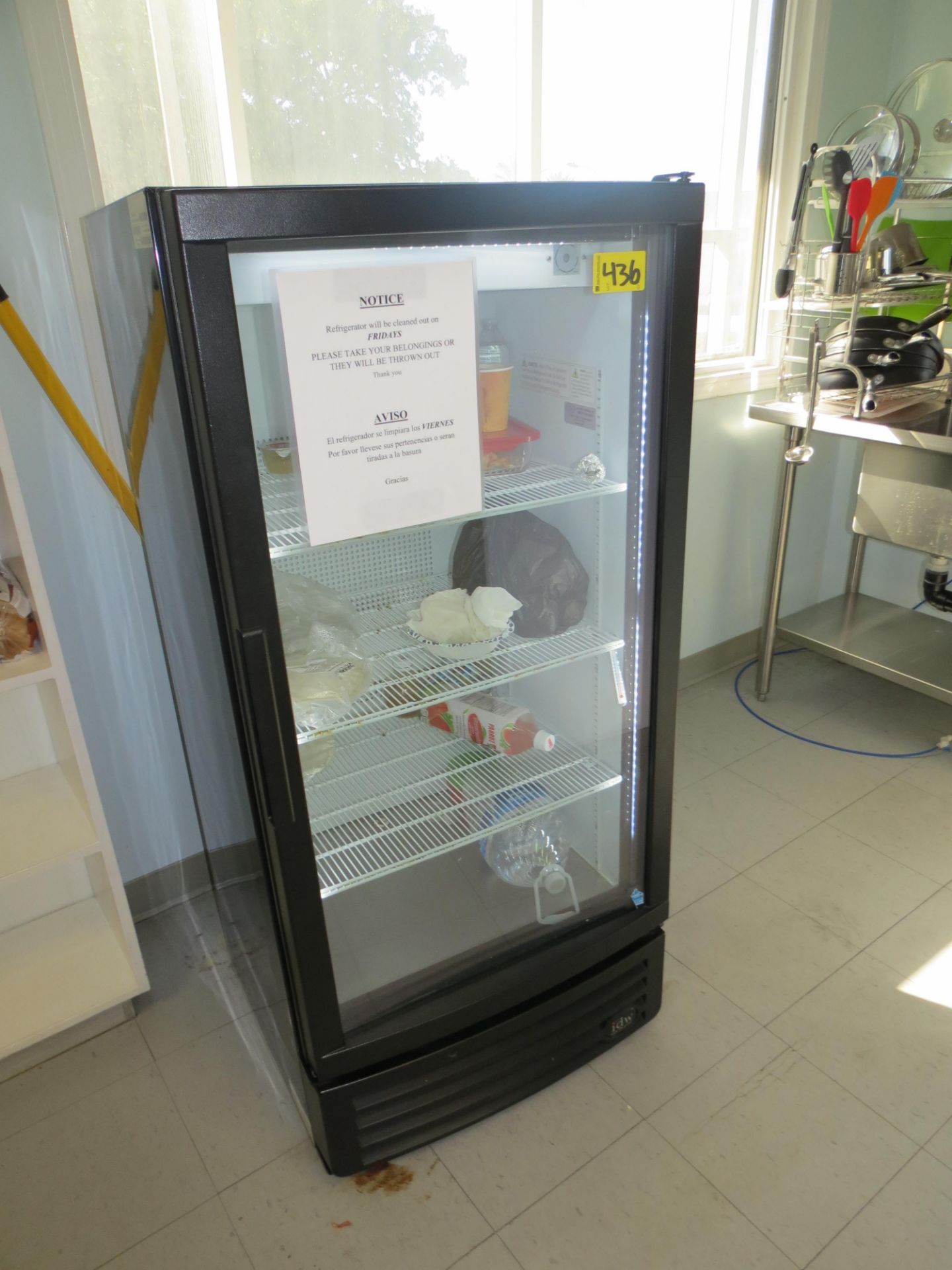 IDW Commercial Single Glass Door Refrigerator Model G-10-F334B