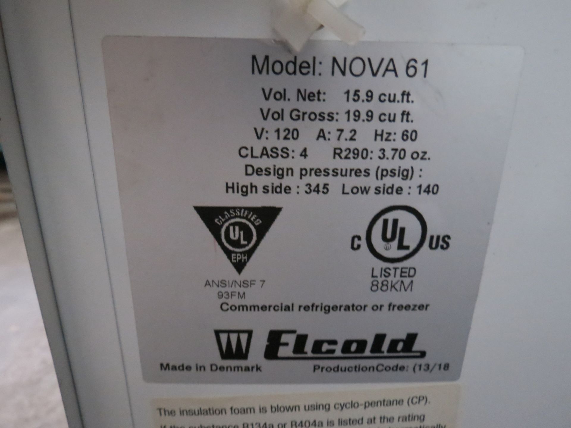 Elcold Model Nova 61, 6-Section Commercial Refrigerator and/or Freezer - Image 4 of 4