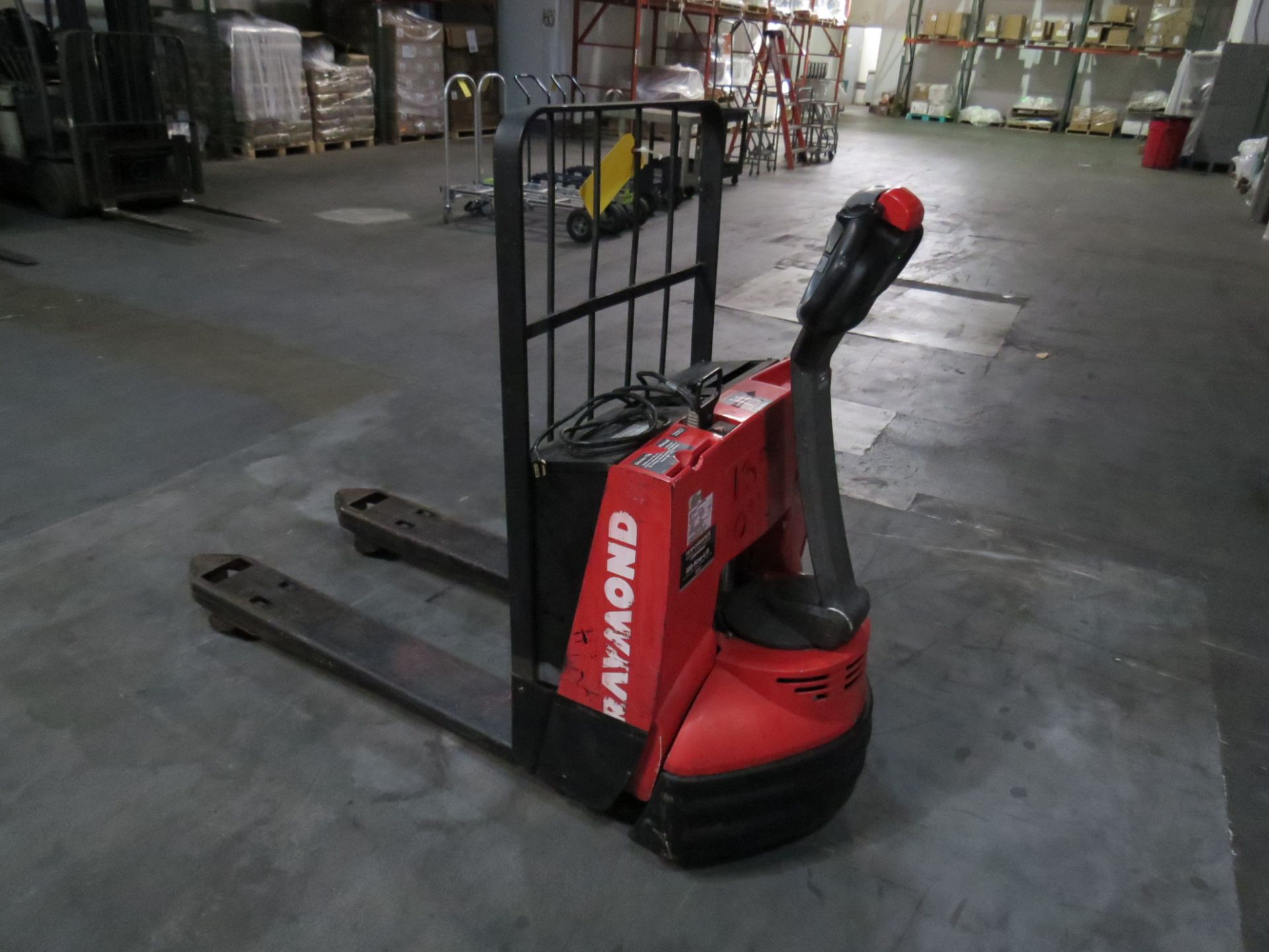 Raymond Model 102T-F45L Electric Pallet Jack, 4500 lbs. Capacity, With Built In Charger, SN: 102-