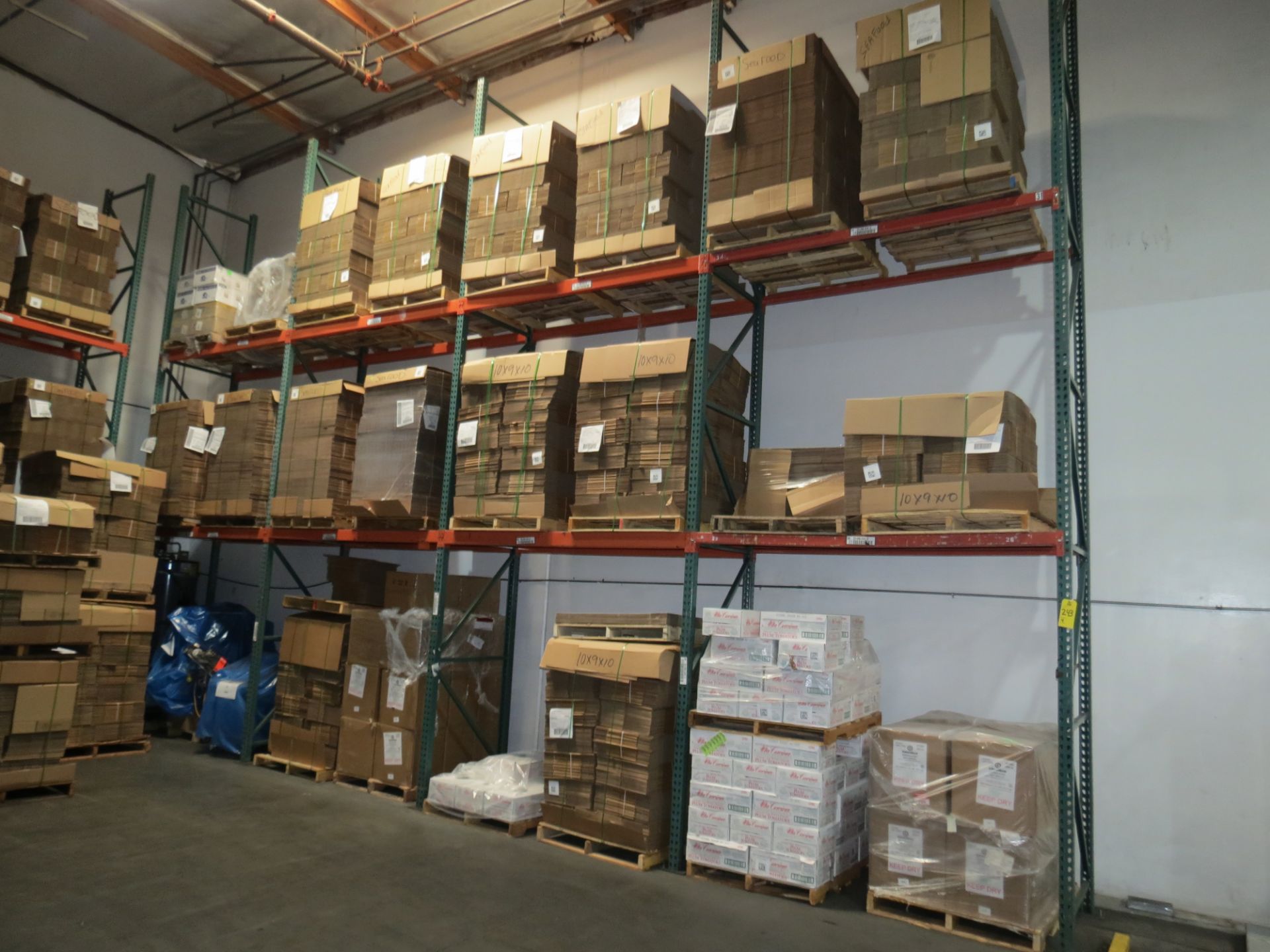 Lot (4) Sections of Pallet Racking