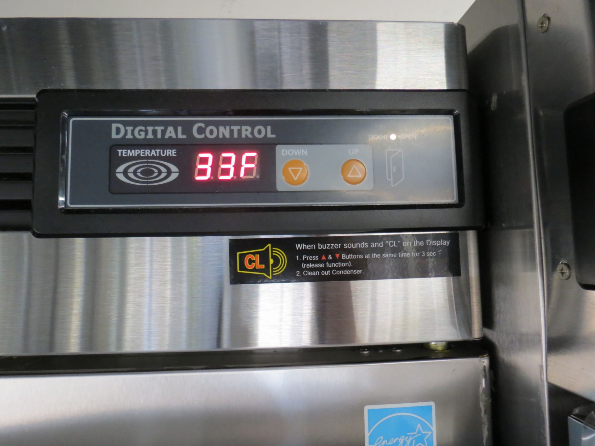 Blue Air Stainless Steel Model BSR49 Commercial Refrigerator with Digital Control - Image 2 of 5