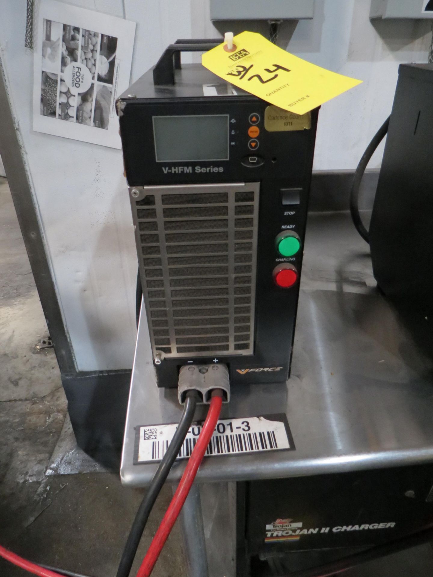 Crown S500 Series Electric Stand up Forklift, SN: 1A478962 with VFORCE V-HFM Series Battery Charger - Image 8 of 8