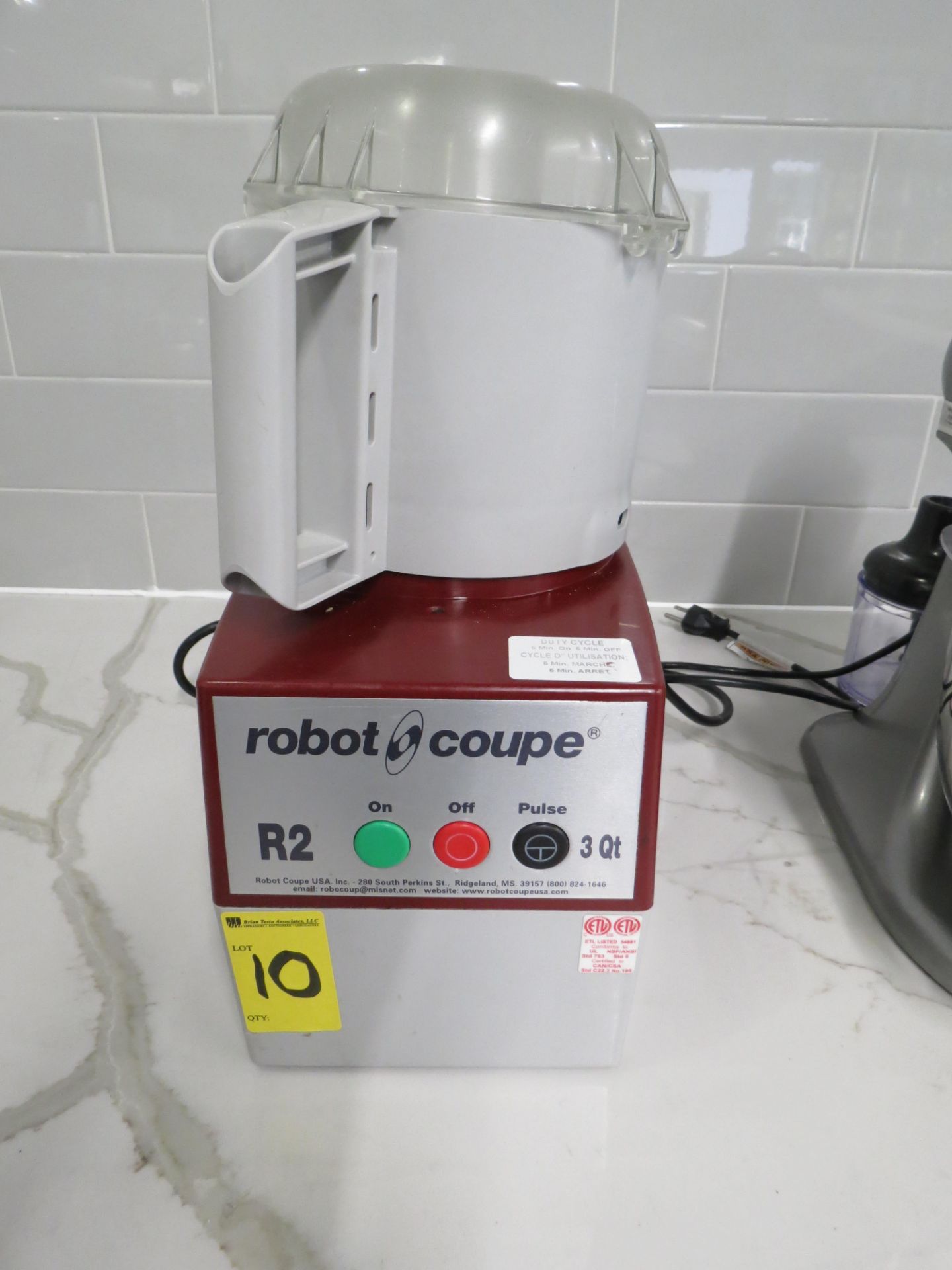 Robot Coupe R2 3 qt. Batch Bowl Food Processor