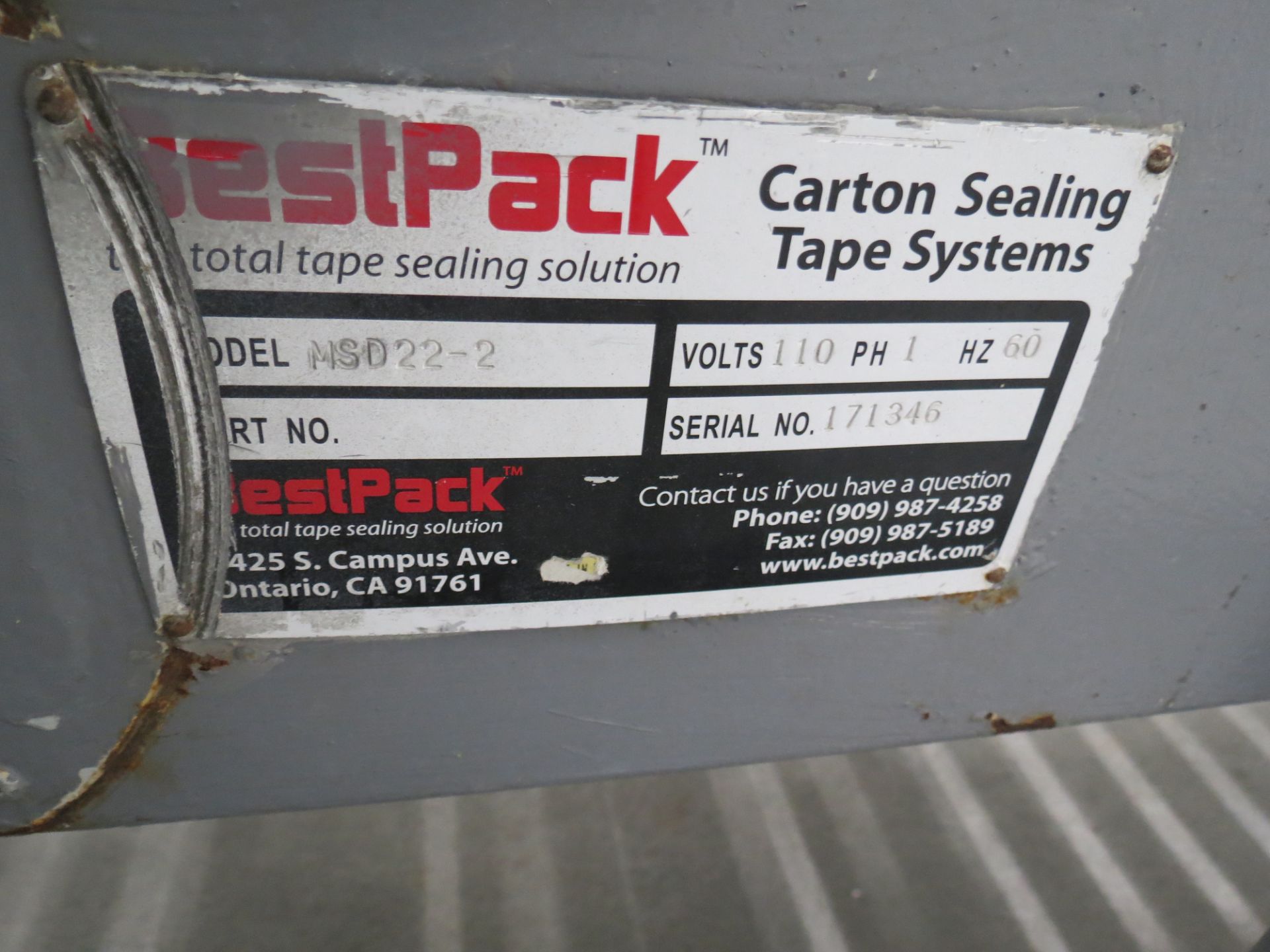 Best Pack Model MSD22-2 Carton Sealing Tape Machine - Image 2 of 2