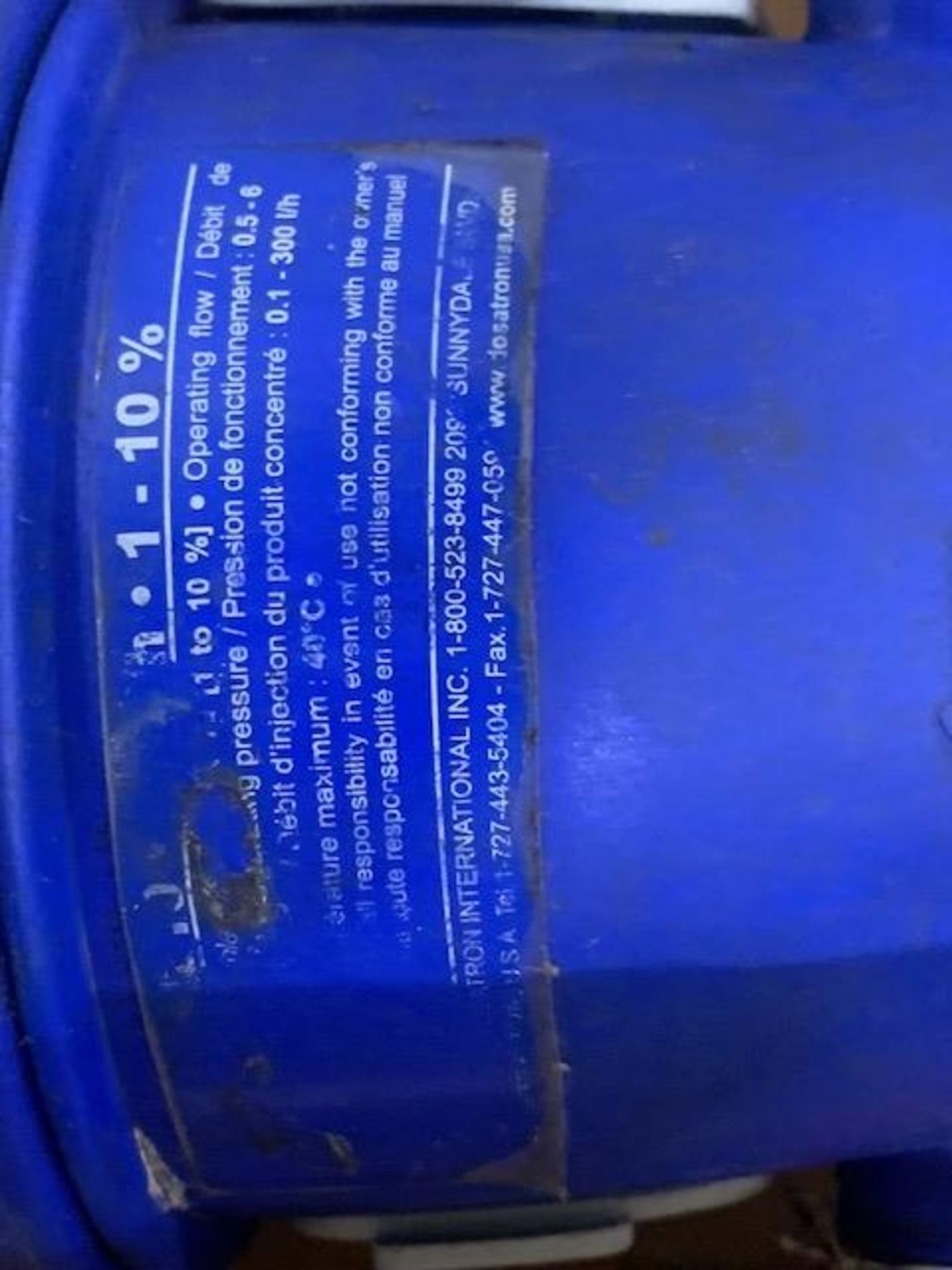 Dosatron 25 Gal. Portable Plastic Tank Unit +++ - Image 7 of 8