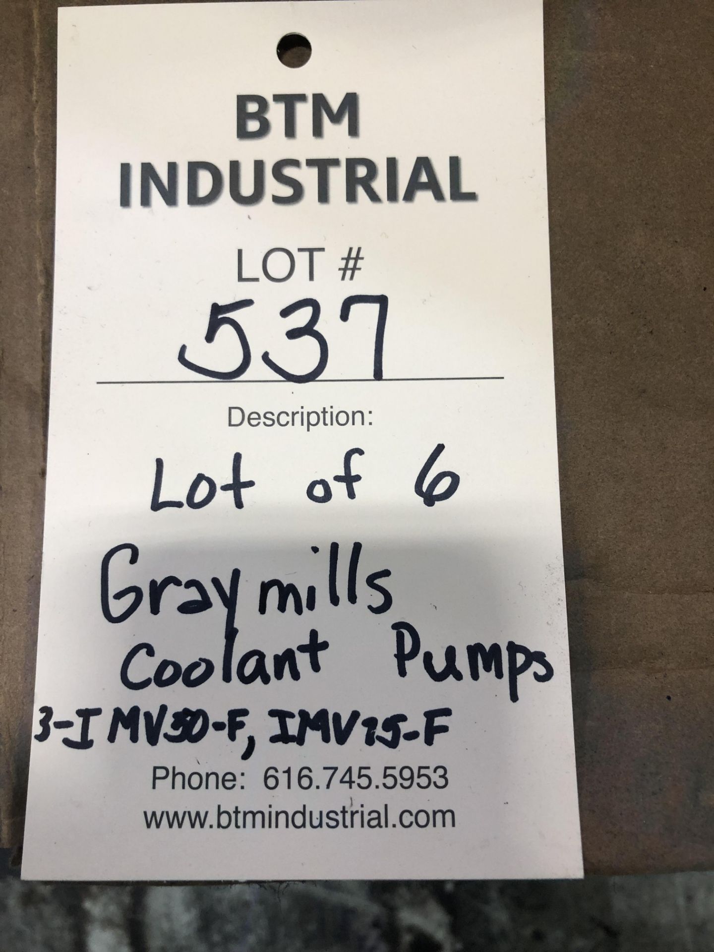 Lot of (6) Graymills Submersible Coolant Pumps - Image 4 of 10