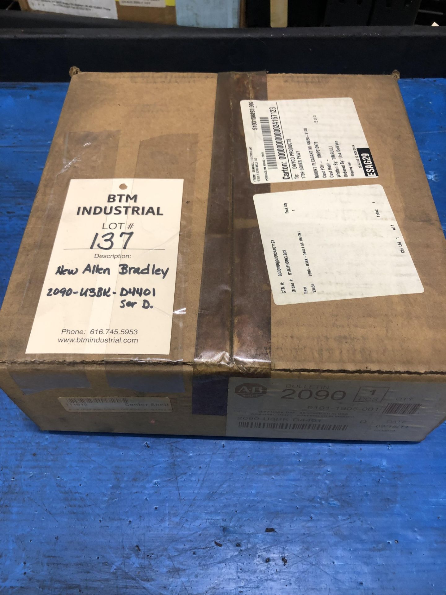 NEW Allen Bradley 2090-U3BK-D4401 Terminal Board, Ser D