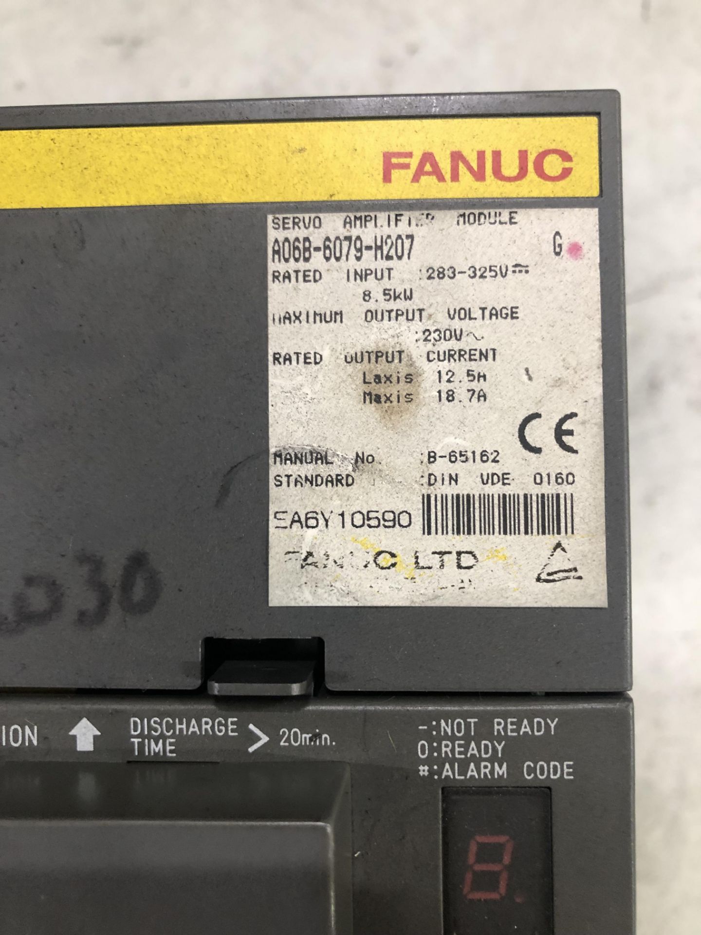 Fanuc Servo Amplifier, Type# A06B-6079-H207 - Image 2 of 4