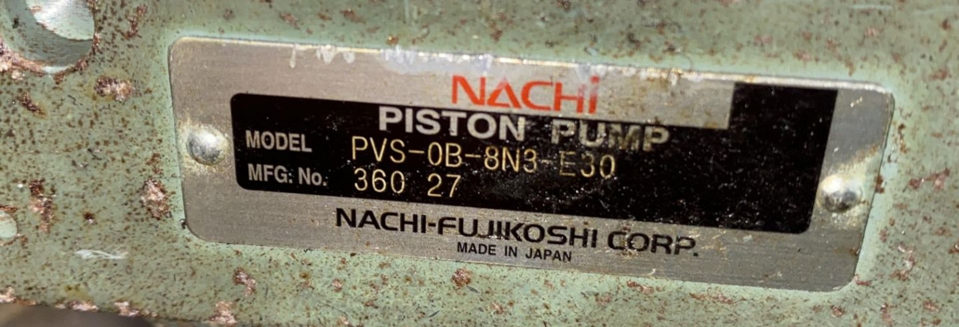 Nachi Piston Pump PVS-0B-8N3-E30 - Image 2 of 2