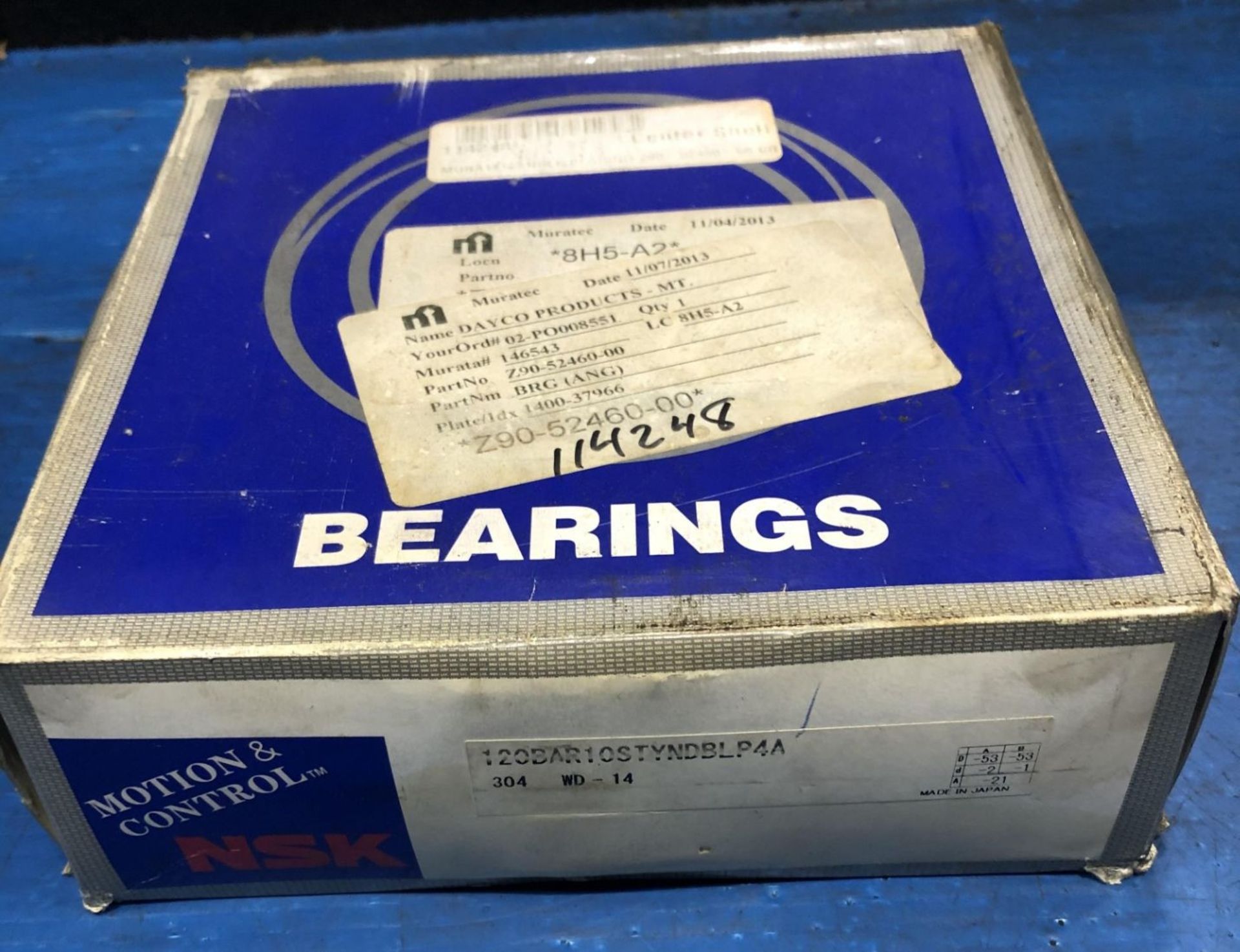 NEW IN BOX NSK Bearings, 120BAR10STYNDBLP4A