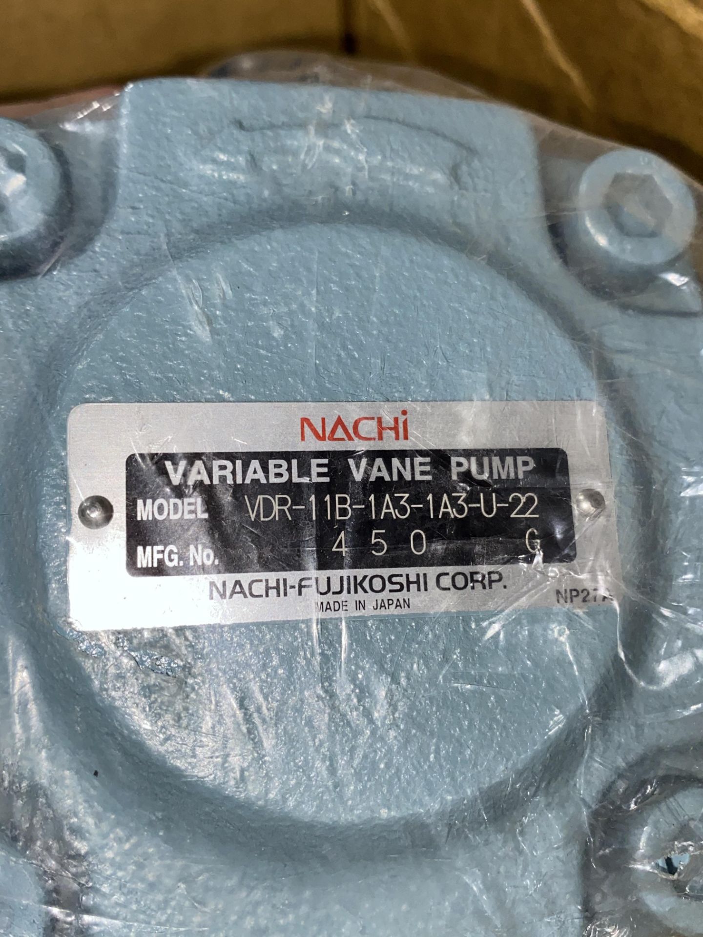 Nachi Variable Vane Pump - VDR-11B-1A3-U-22 - Image 2 of 2