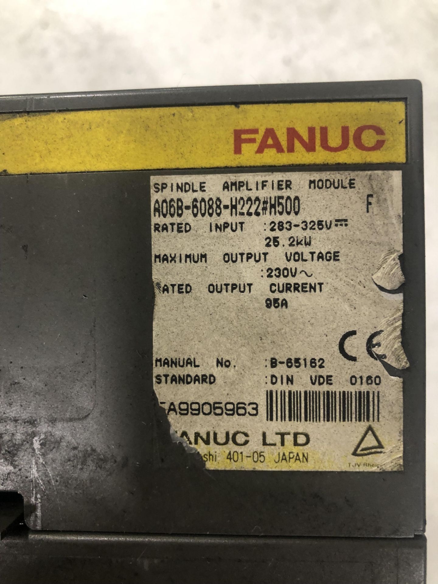 Fanuc Servo Amplifier Module, A06B-6088-H222 #H500, Ser F - Image 4 of 4