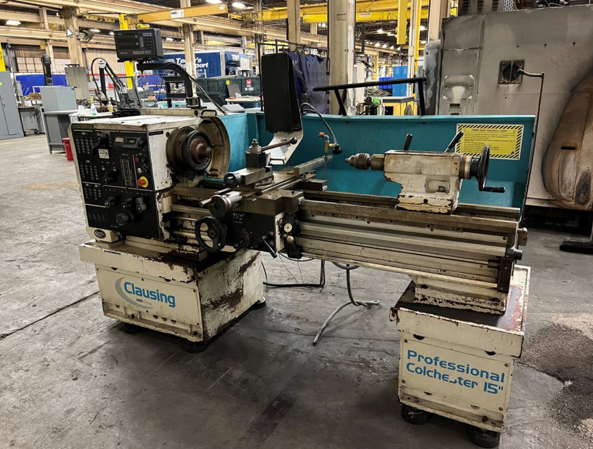 *New 2007* Clausing Colchester 15" Tool Room Lathe w/ DRO