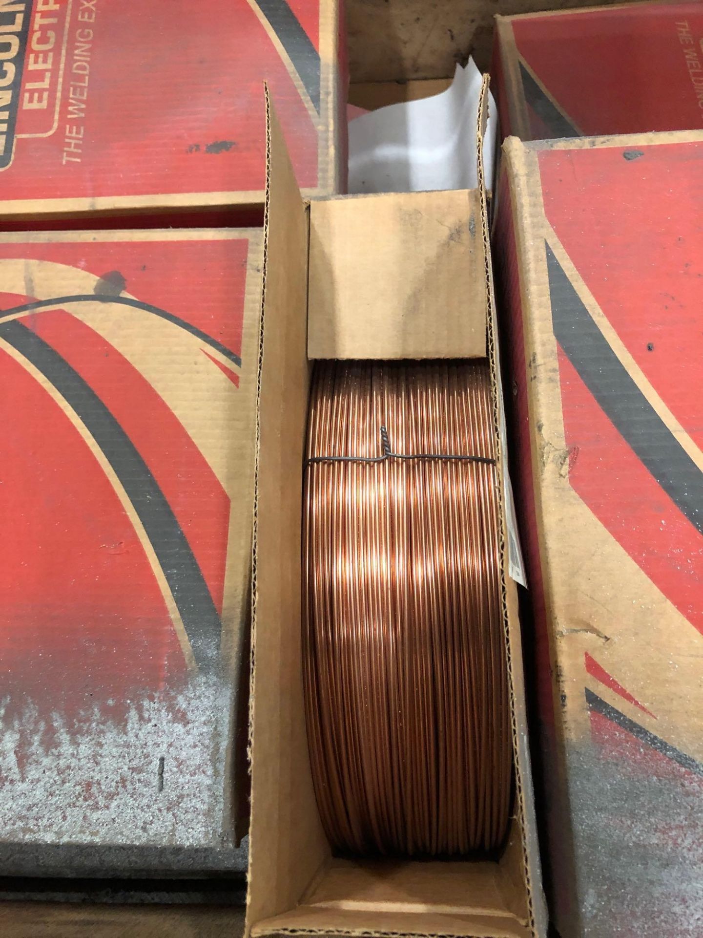 Lot of (12) NEW Lincoln 1/8in Diameter Welding Wire L-70 - Image 4 of 4