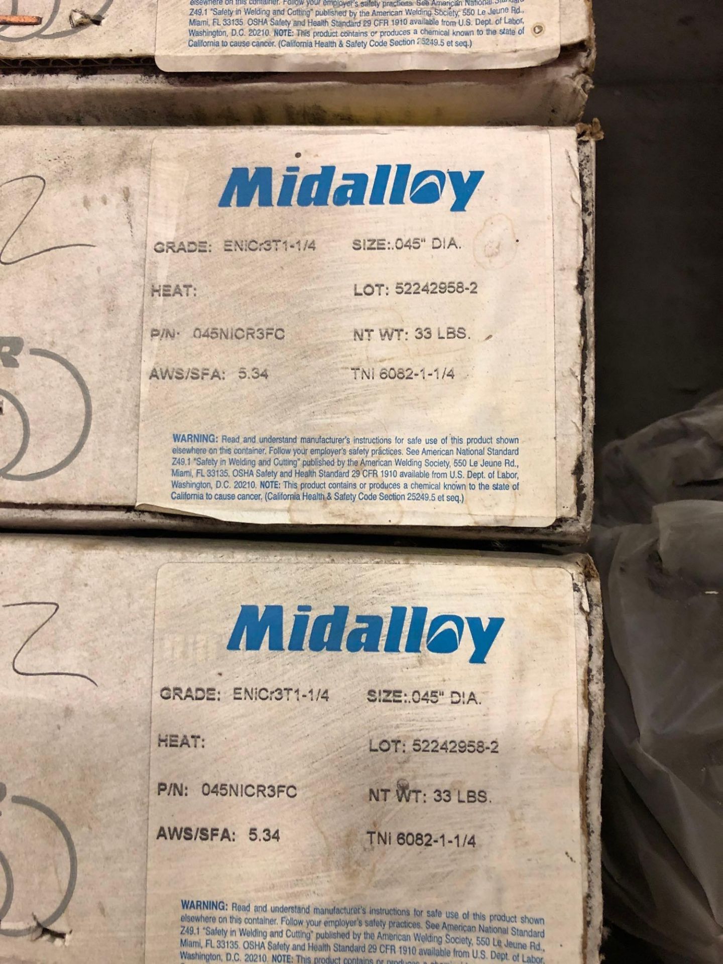 Lot of (17) Midalloy .045in Diameter Welding Wire Spools - Image 4 of 6