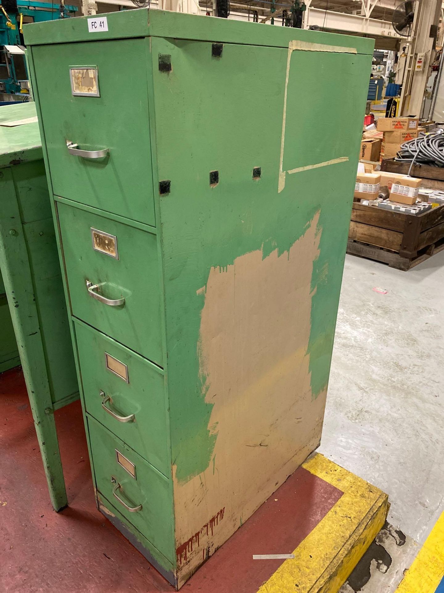 4 Drawer Filing Cabinet w/ Tooling & Contents - Image 2 of 6