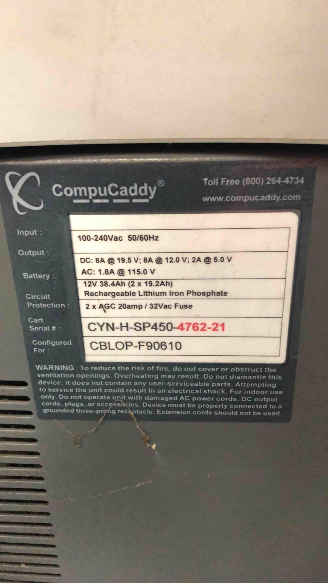 CompuCaddy Cart w/Computer Monitor & Keyboard - Image 3 of 5
