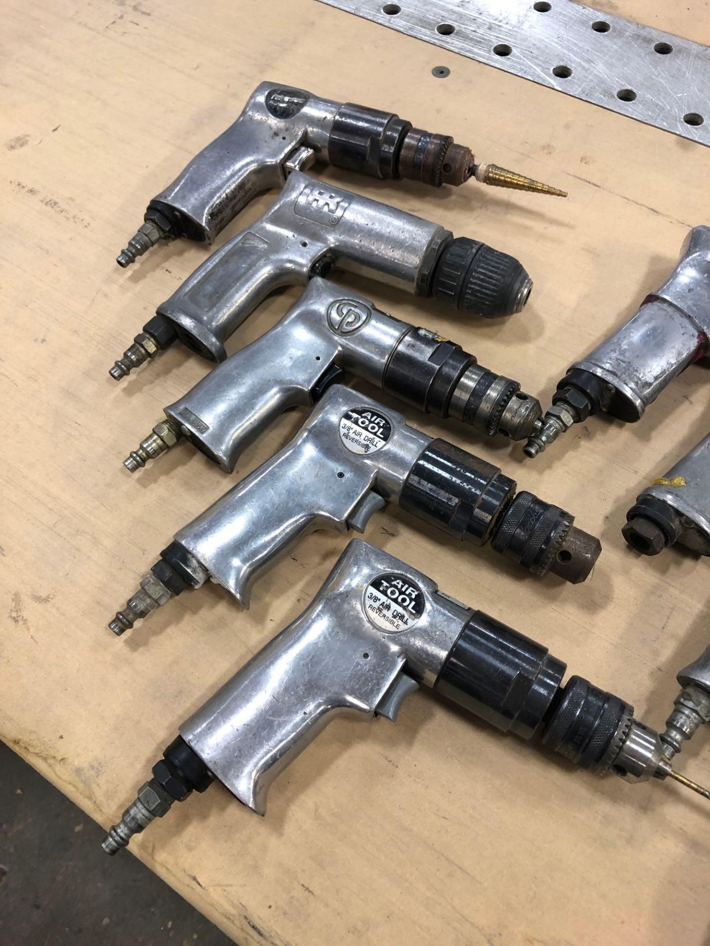 Lot of (9) Misc. Pneumatic Hand Drills - Image 4 of 6