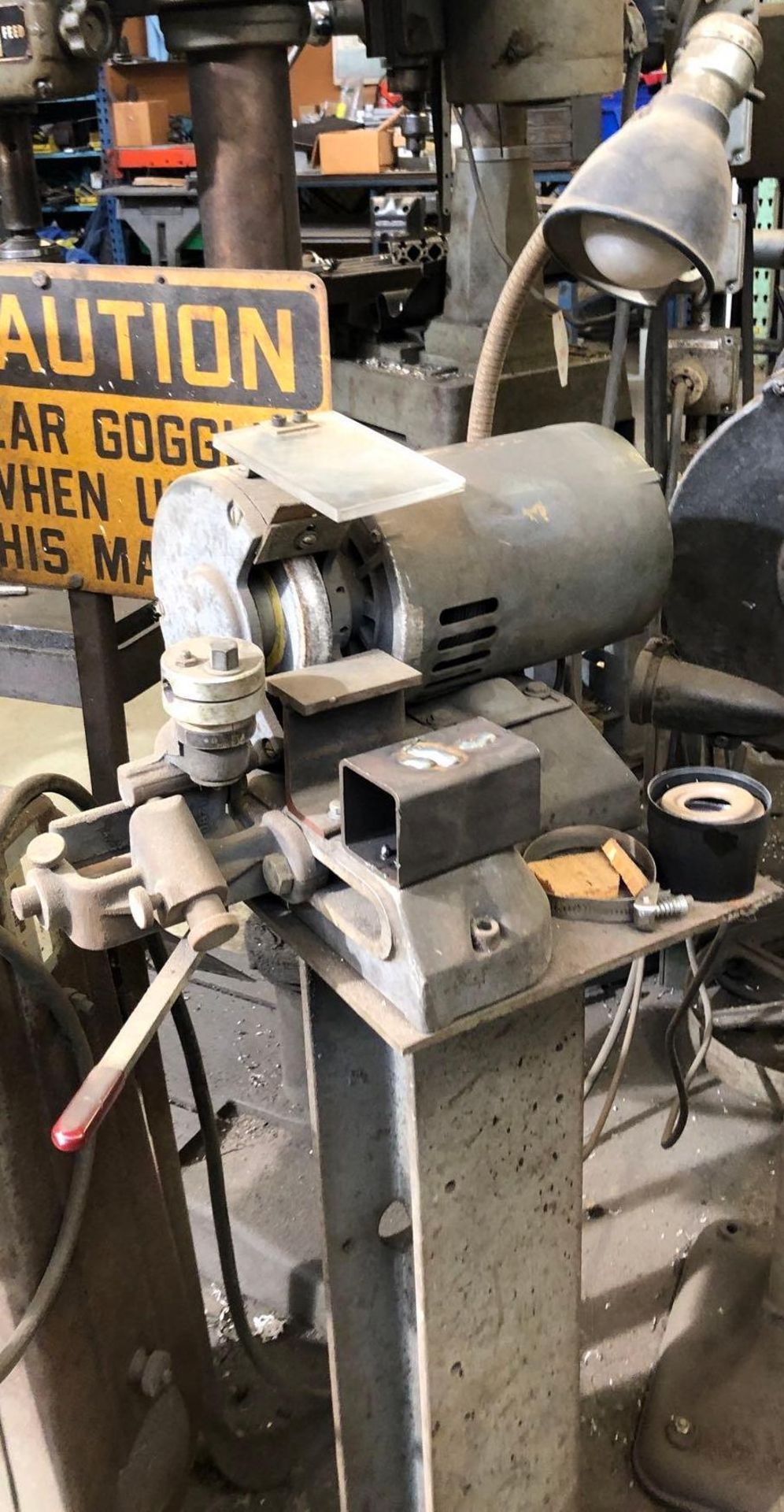 1/3 HP Bench Grinder w/ Drill Sharpening Attachment - Image 3 of 4