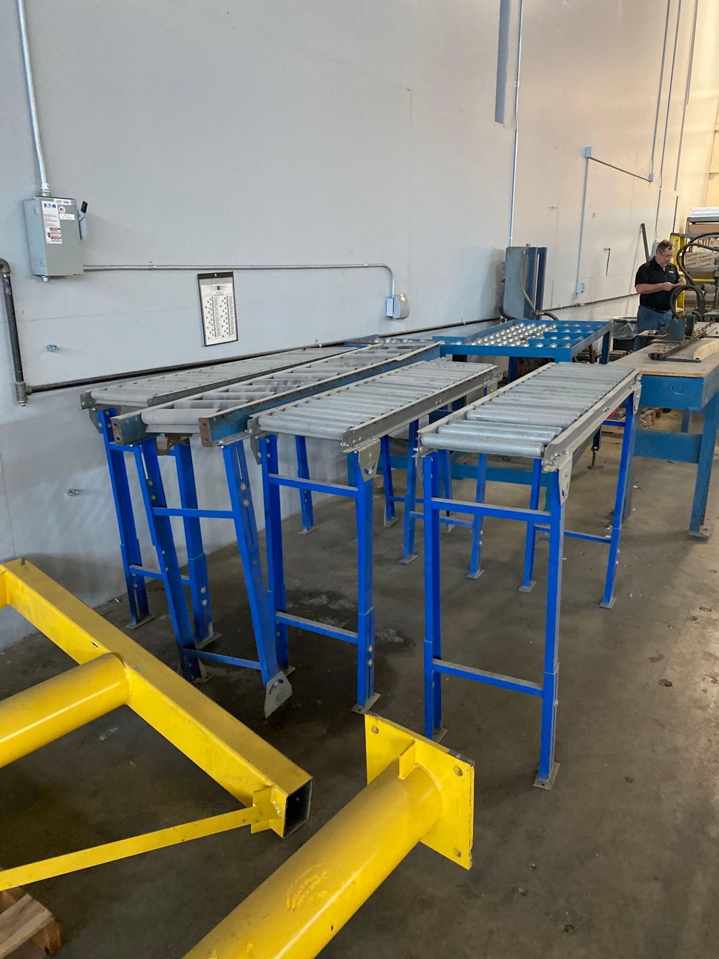 Lot of (5) Pcs. 4 - Roller Conveyors & 1 Roller Table - Image 2 of 4
