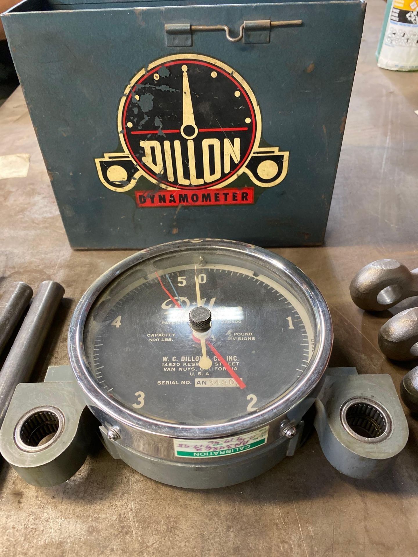 Dillon AP Mechanical Dynamometer, 5" Dial, 500 lb x 5 lb - Image 3 of 4