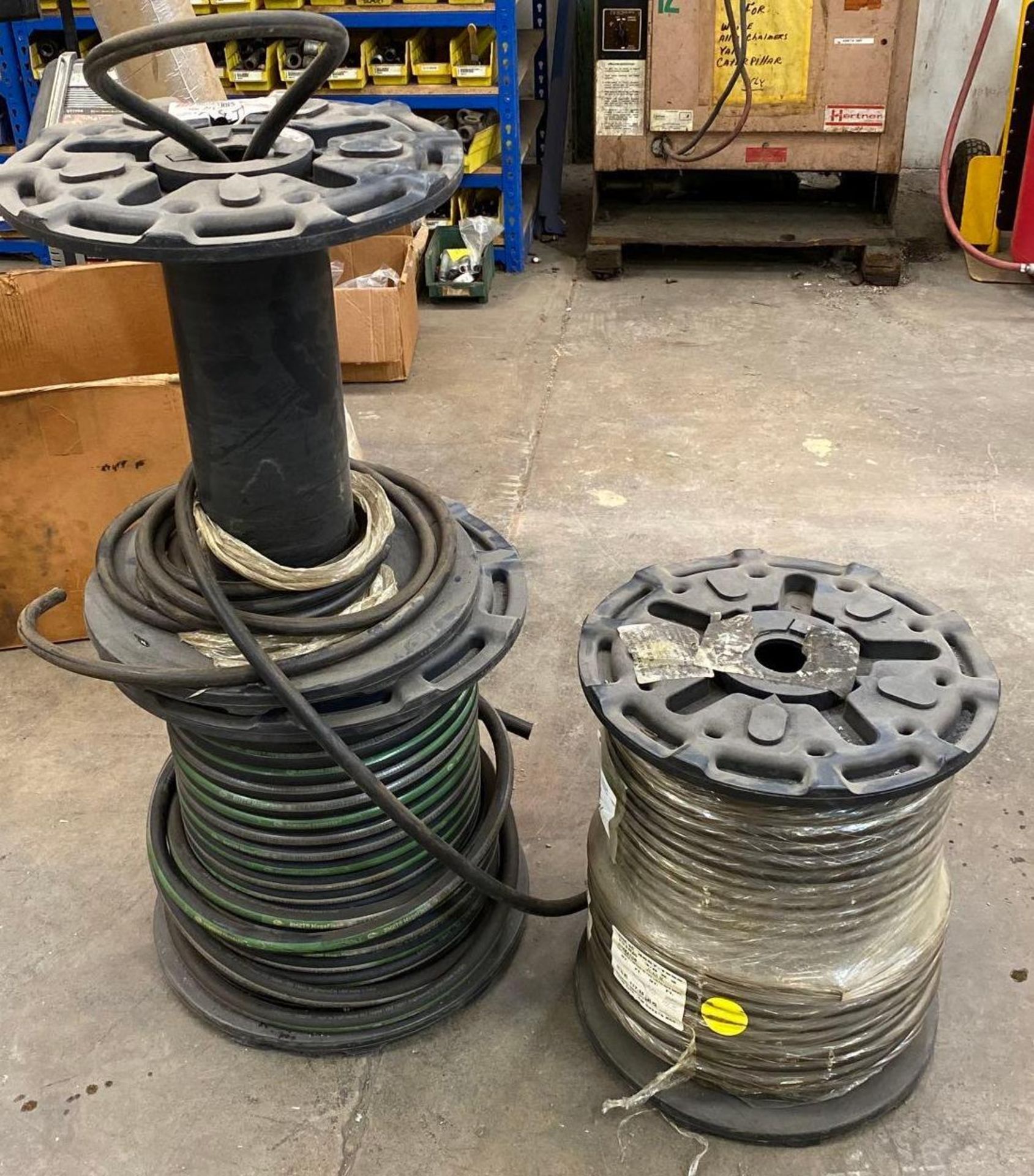 Lot of Hose on Plastic Spools