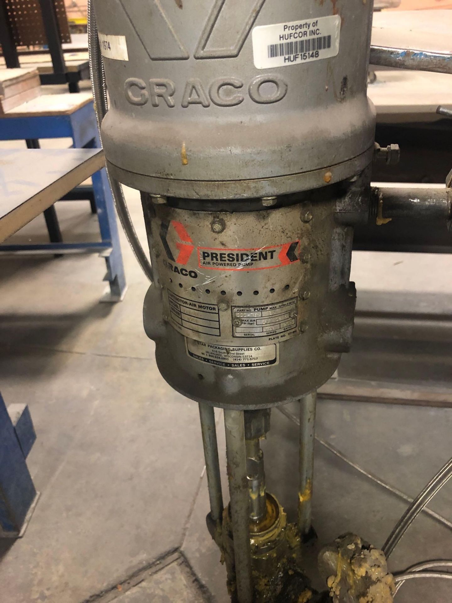 Graco Pump Unit, Mod# 222-768 w/ Luftmotor #222-772 - Image 3 of 4