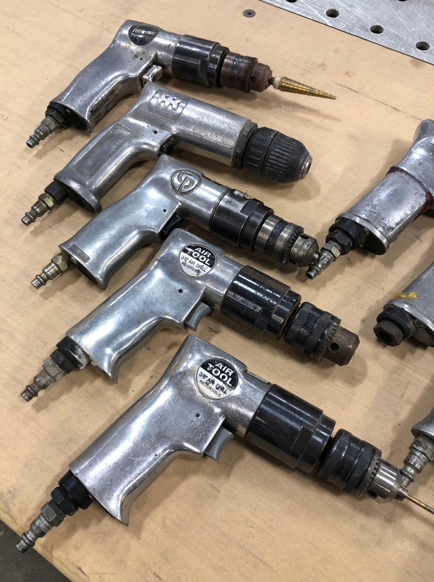 Lot of (9) Misc. Pneumatic Hand Drills - Image 3 of 6