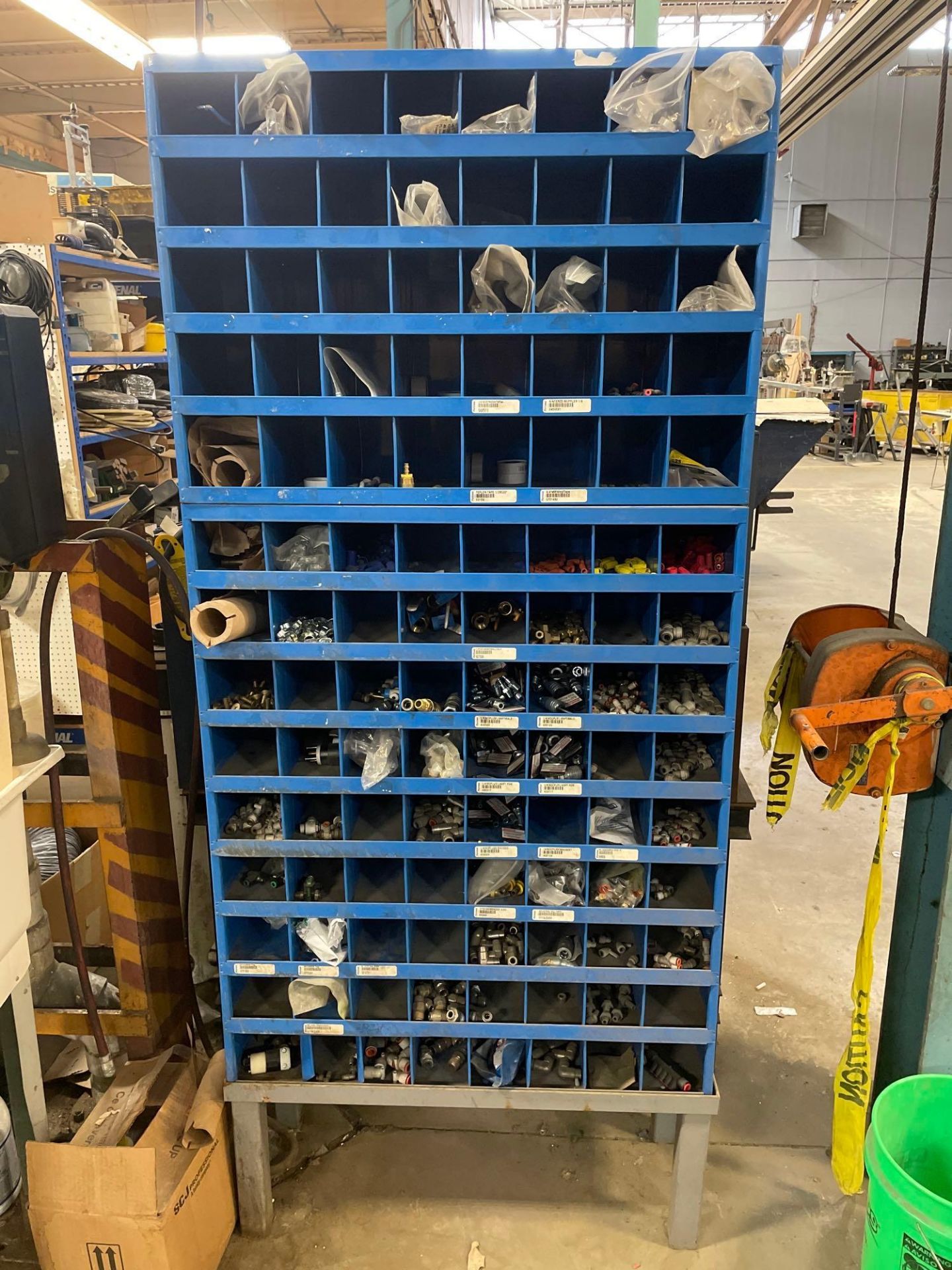 Fastenal Pigeon Hole Cabinets with Contents