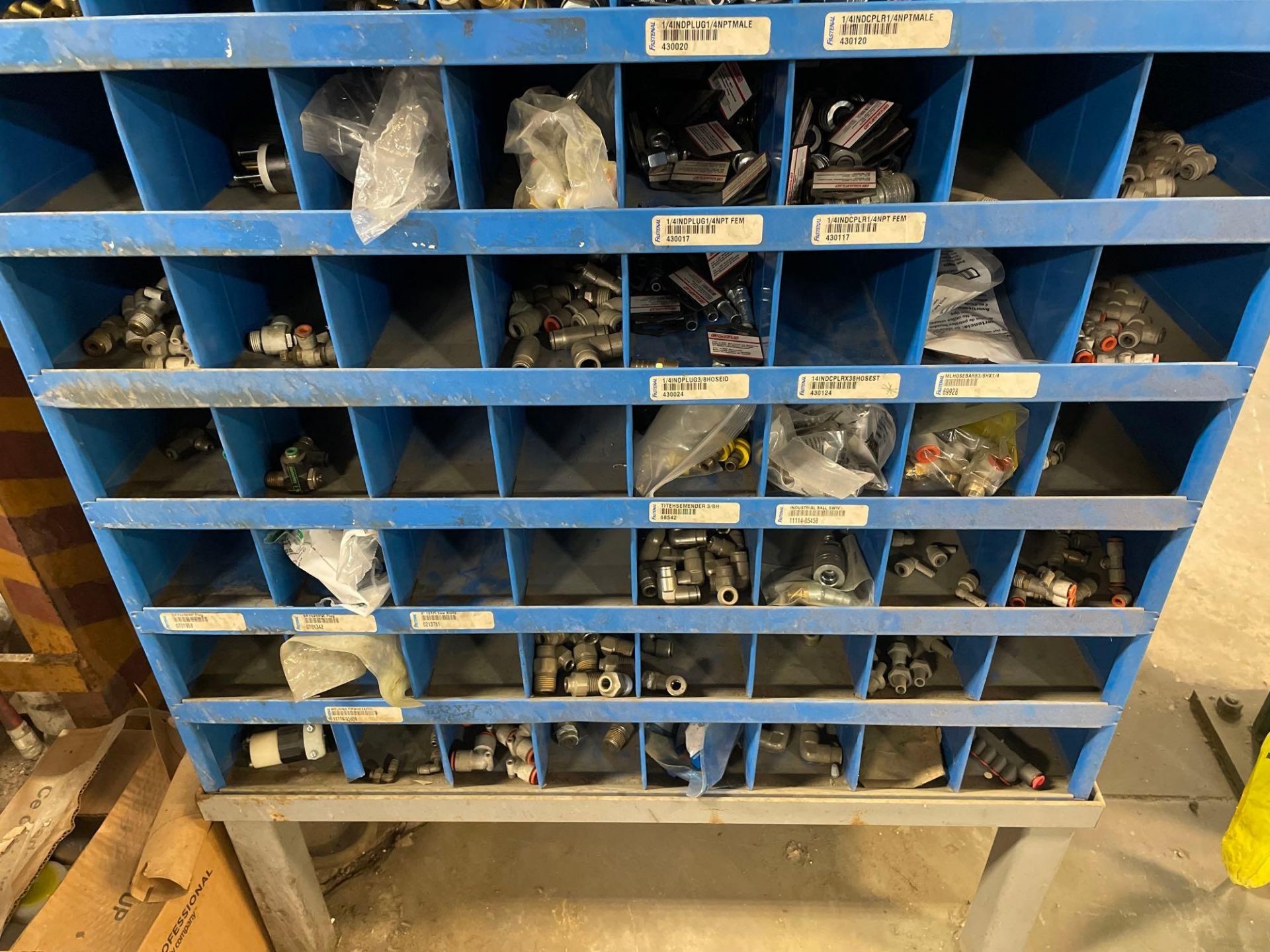 Fastenal Pigeon Hole Cabinets with Contents - Image 4 of 5