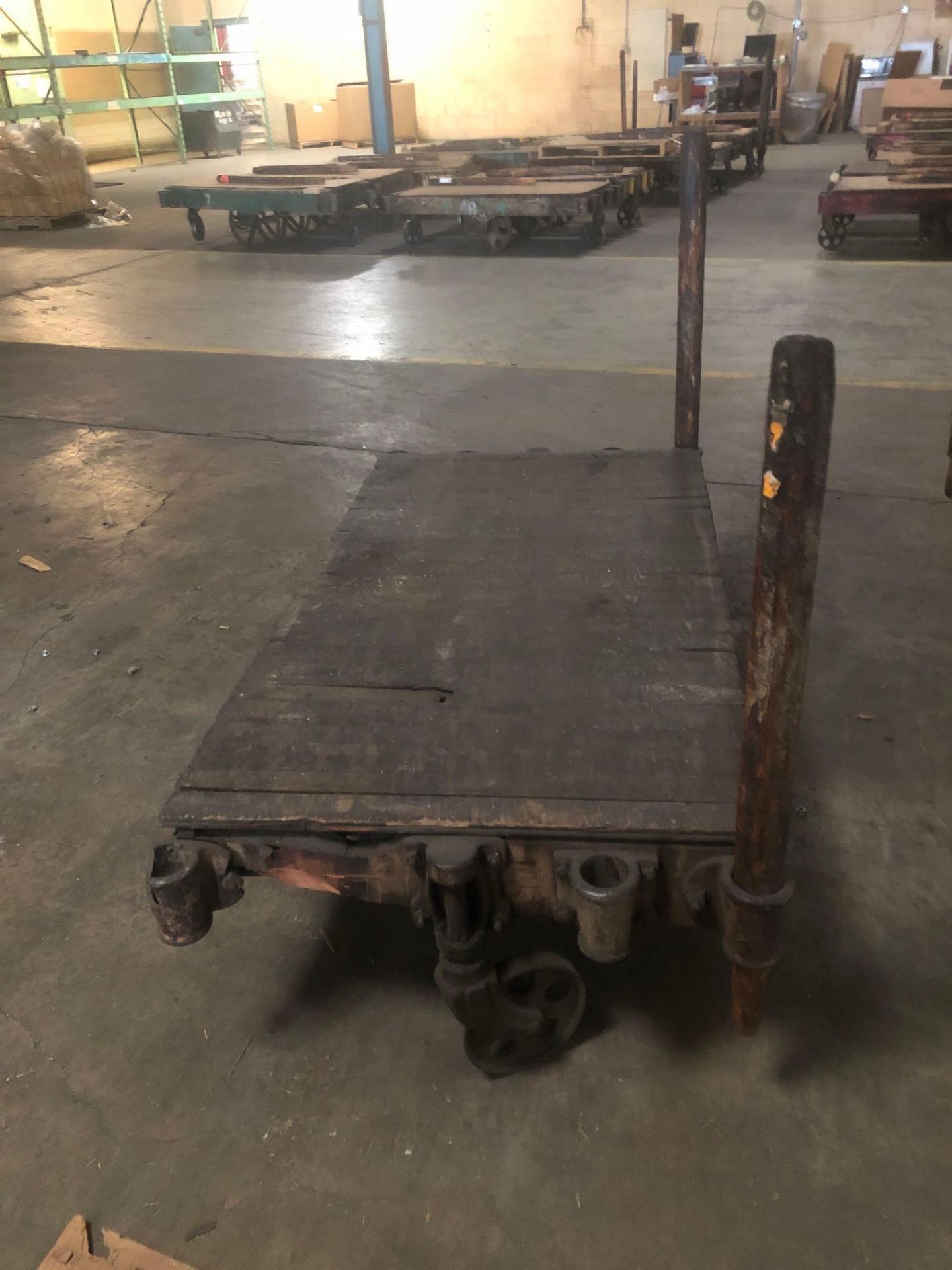Vintage Industrial Wooden Cart